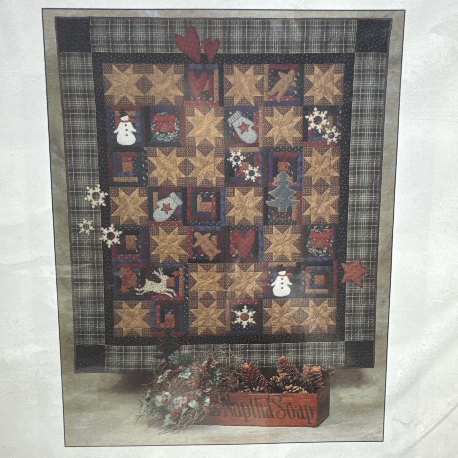WINTER MEMORIES Quilt Pattern, Piecing/Applique, by Thimbleberries 64x72"