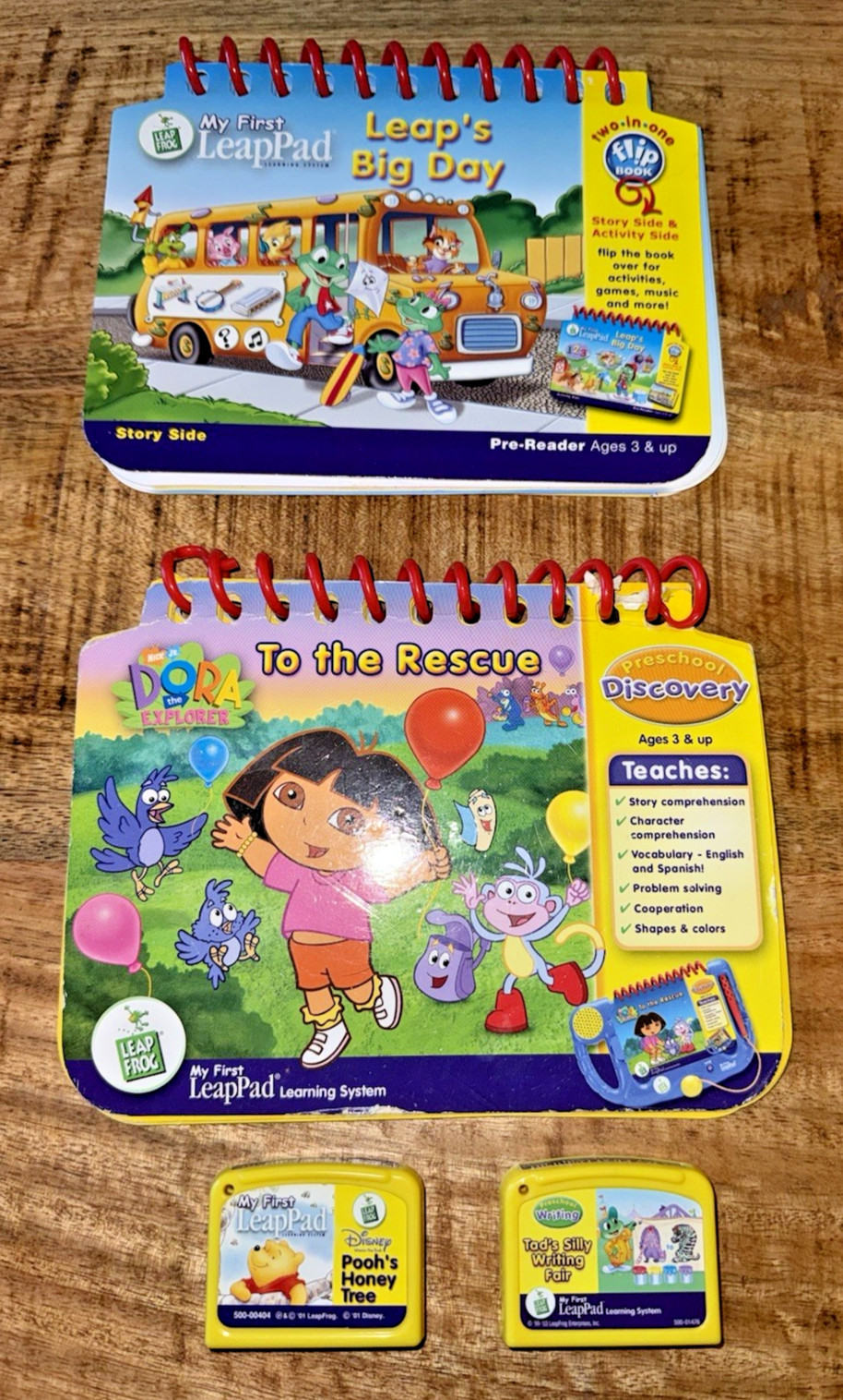 LEAPFROG MY FIRST LEAPPAD CONSOLE BOOKS CARTRIDGE LOT TESTED (E)
