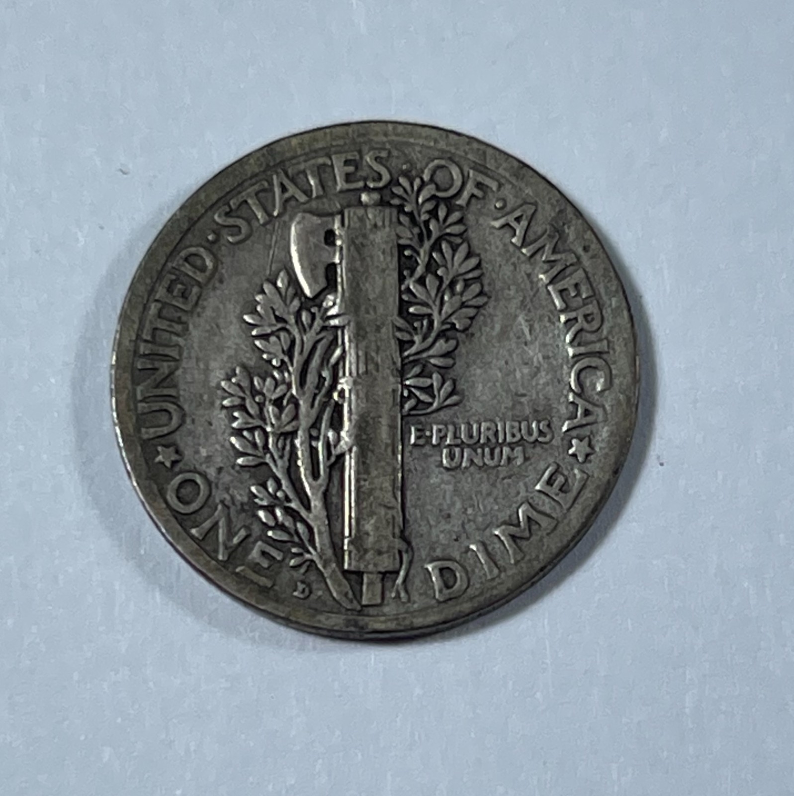 1921-D Mercury dime F-VF (#14869)