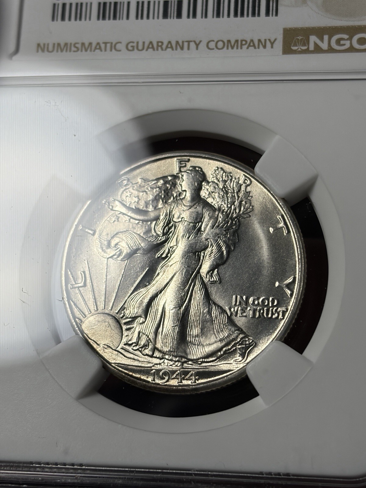 1944-S NGC MS63 Walking Liberty Half Dollar Blast White