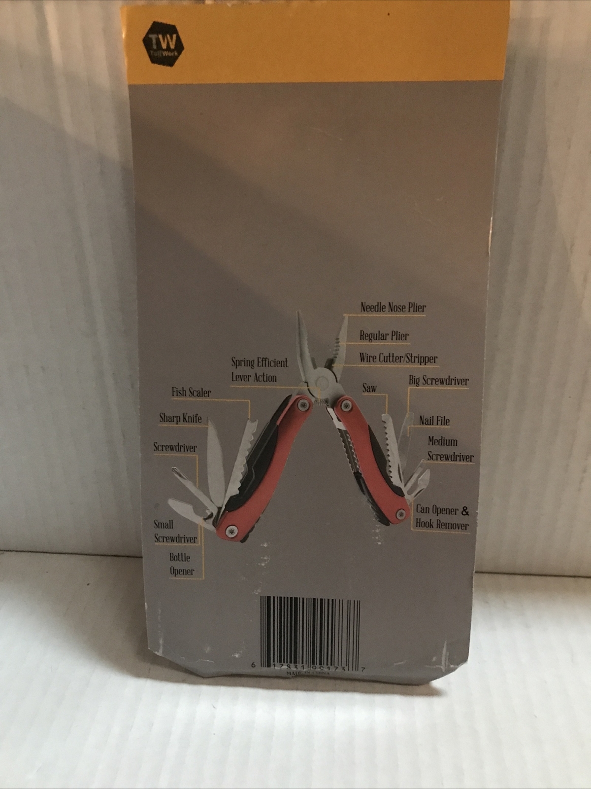 Tuff Work 15-in-1 Multi-Tool Red (2-PO-104)