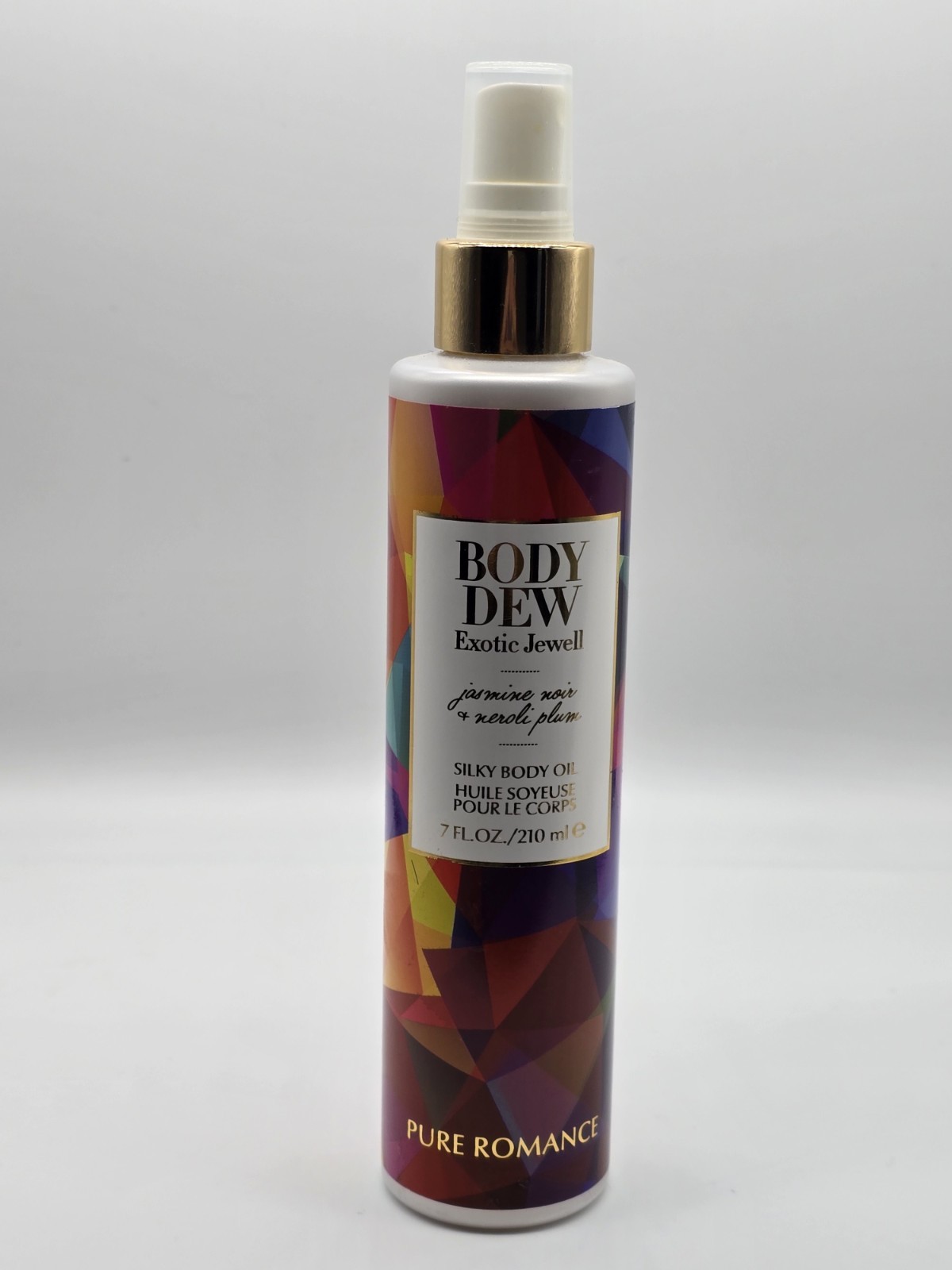 Pure Romance Body Dew Exotic Jewell Hydrating Body Oil Jasmine Noir 7 fl oz