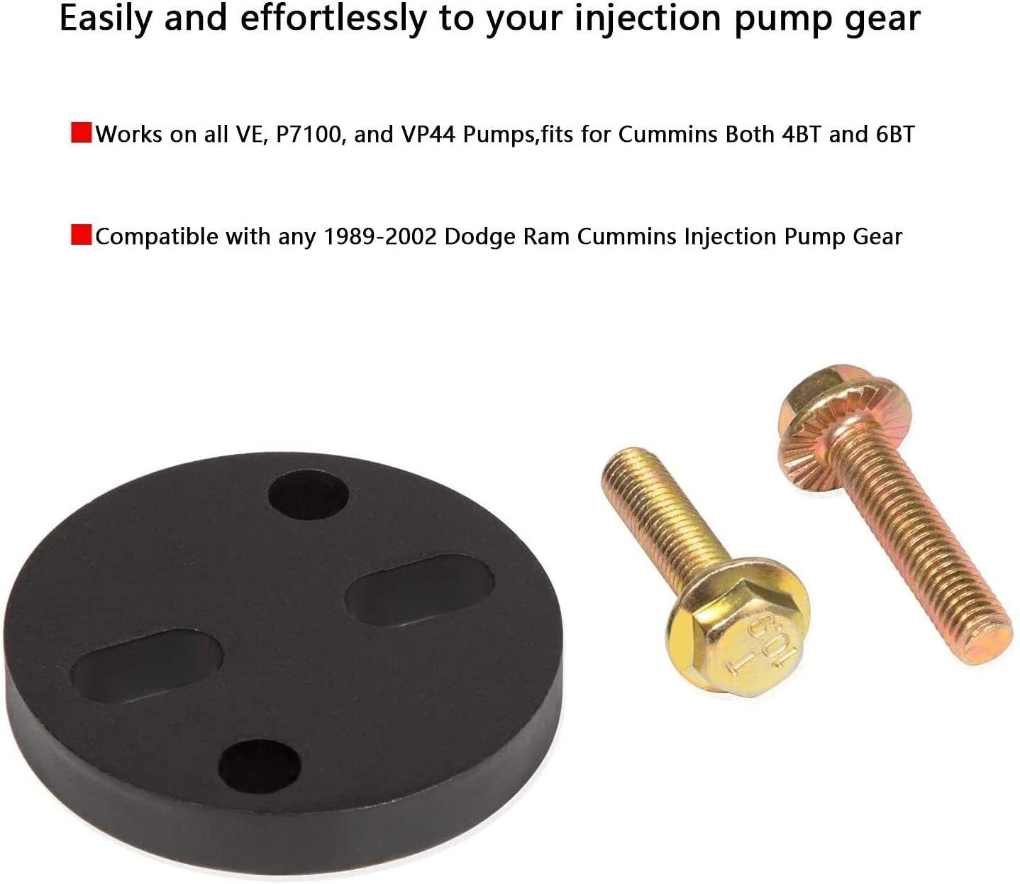 Injection Pump Gear Puller + Engine Barring Rotating Tool For Dodge Ram Cummins