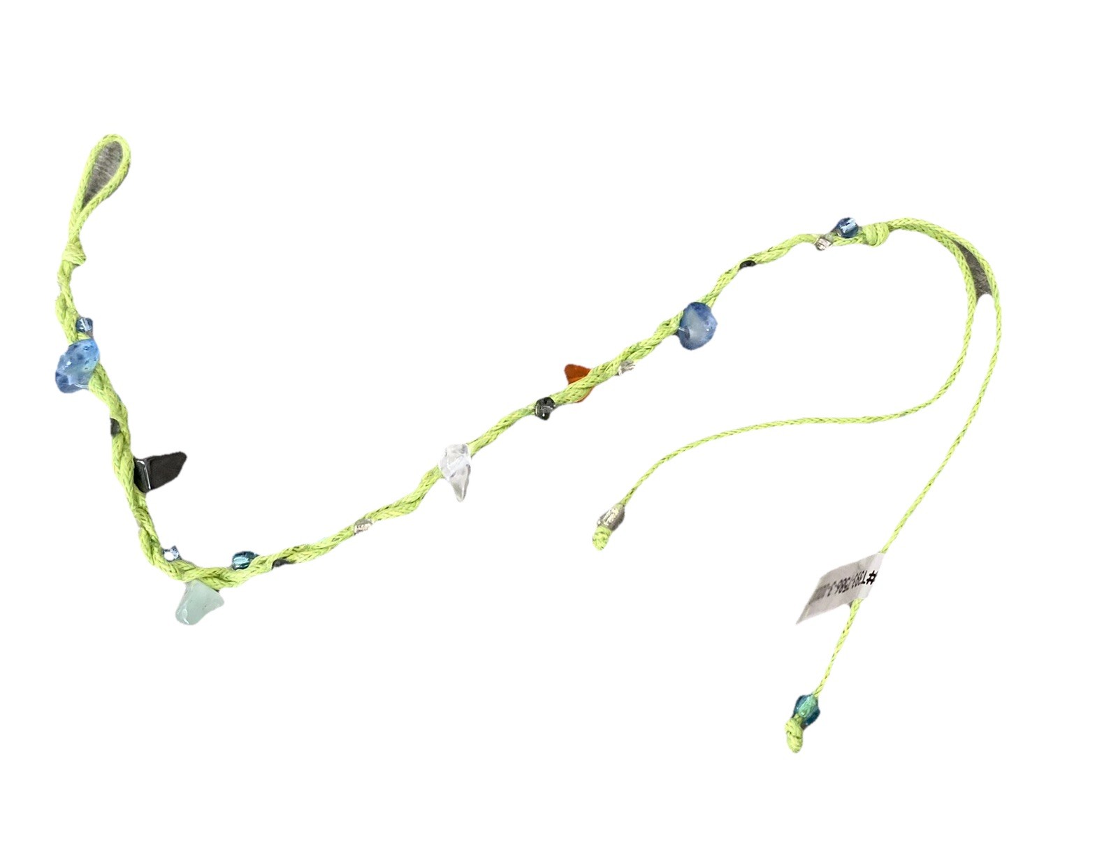 Artisan Green Rope Gemstone Handmade Bracelet