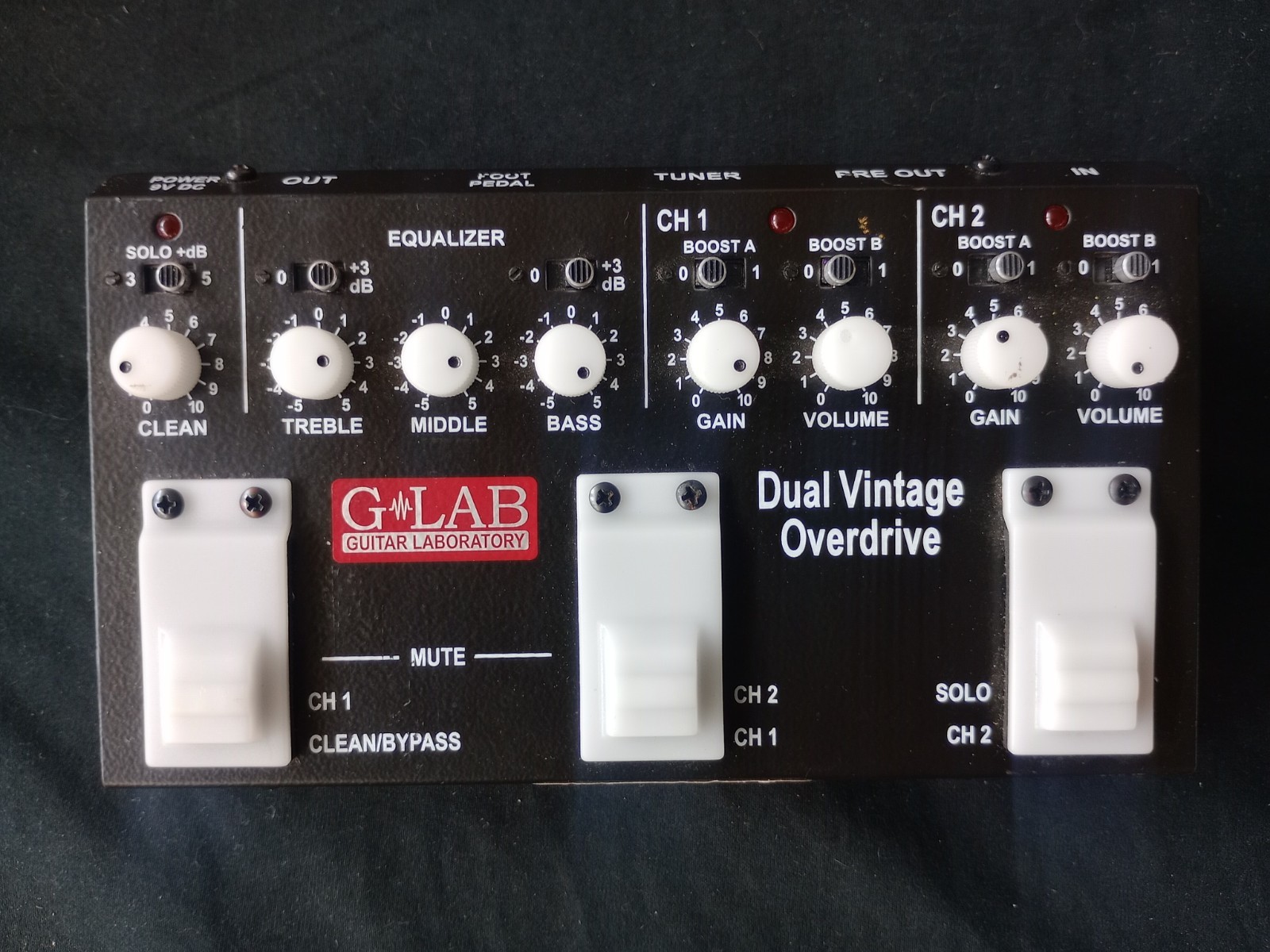 G-Lab Dual vintage Overdrive DVO Multi Pedal *** FREE SHIPPING ***