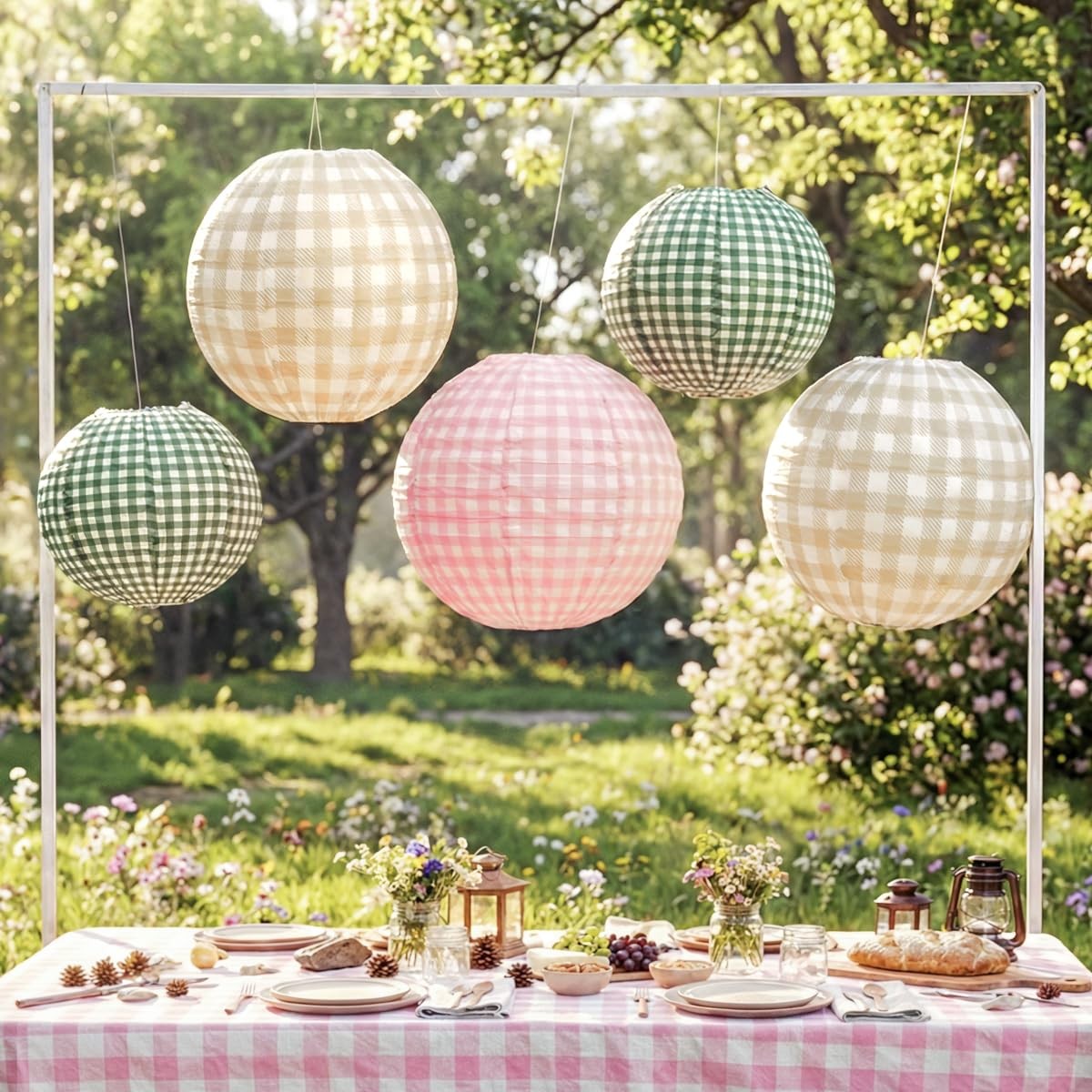 xo, Fetti Camp Lantern Set - Pink Green