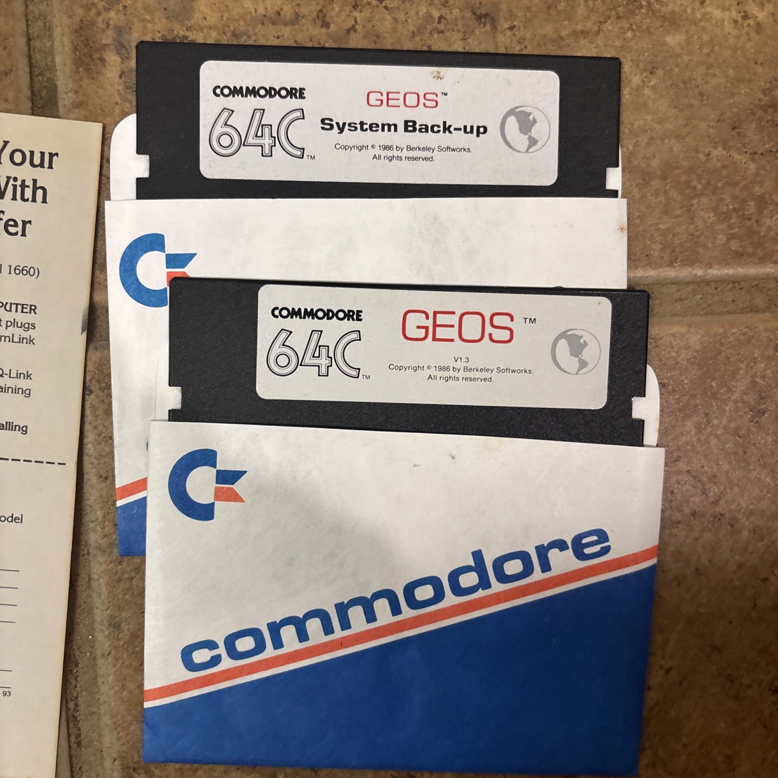 GEOS Graphic Environment Operating System (Commodore 64 / 128) Berkley Softworks
