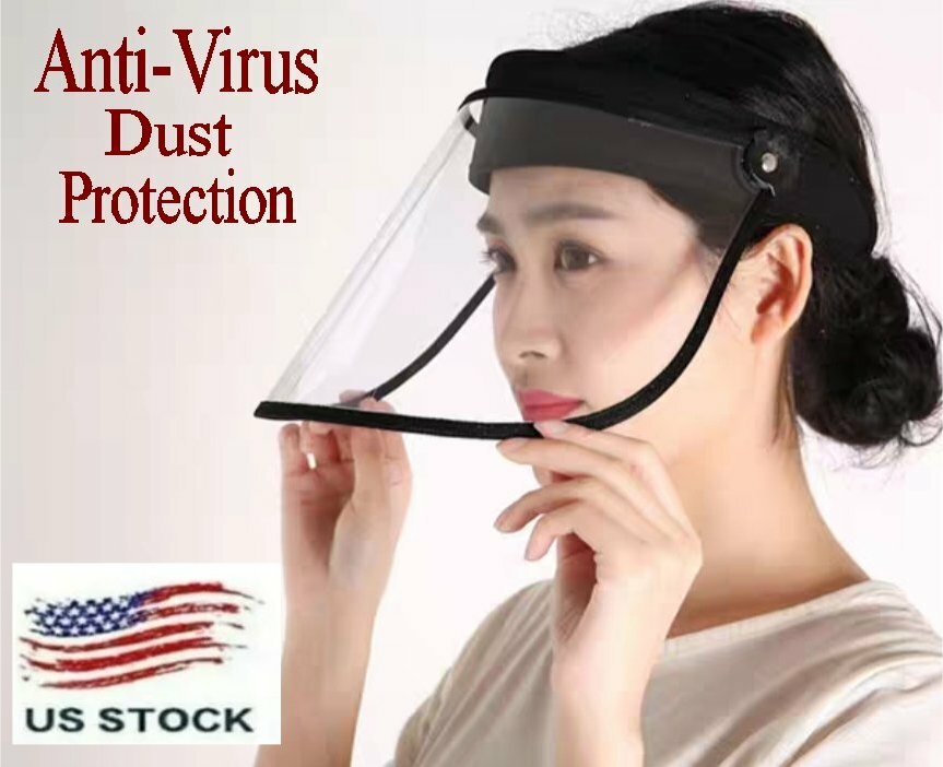 Stylish Anti-Spitting Dust-Proof Transparent Face Eye Protection Shield Unisex