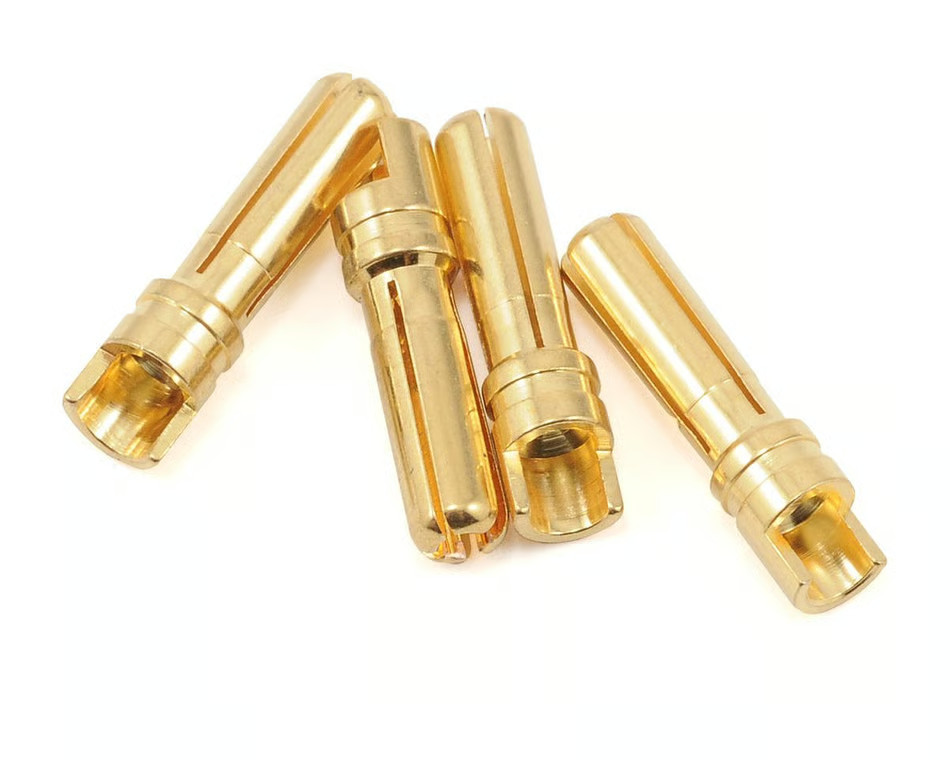 ProTek PTK-5035 RC 4.0mm "Super Bullet" Gold Male Connectors 4pk