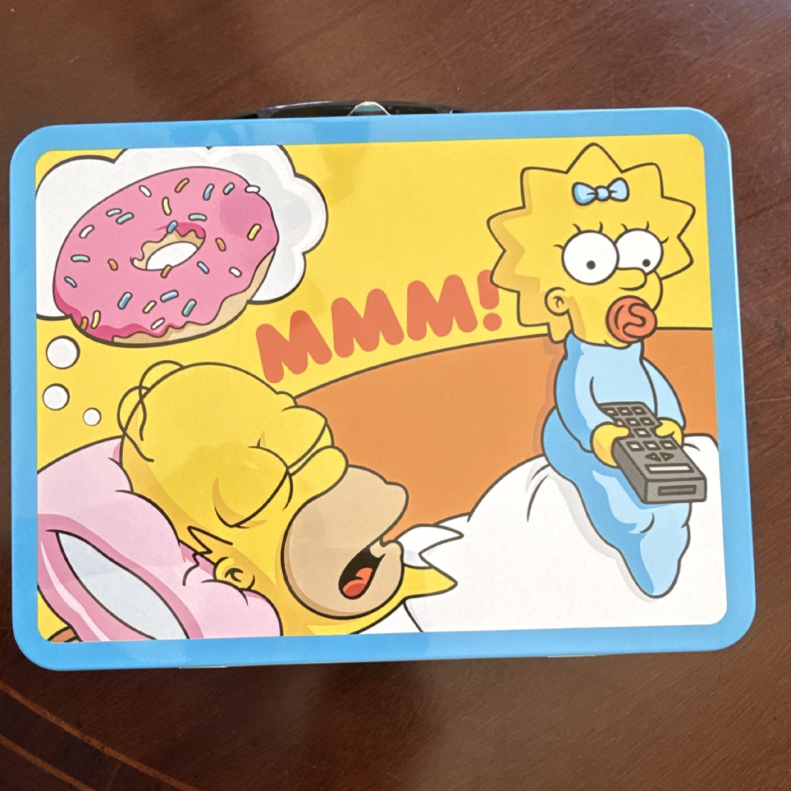 The Simpsons Metal Lunchbox Homer and Maggie Design Collectible Lunchbox Gift