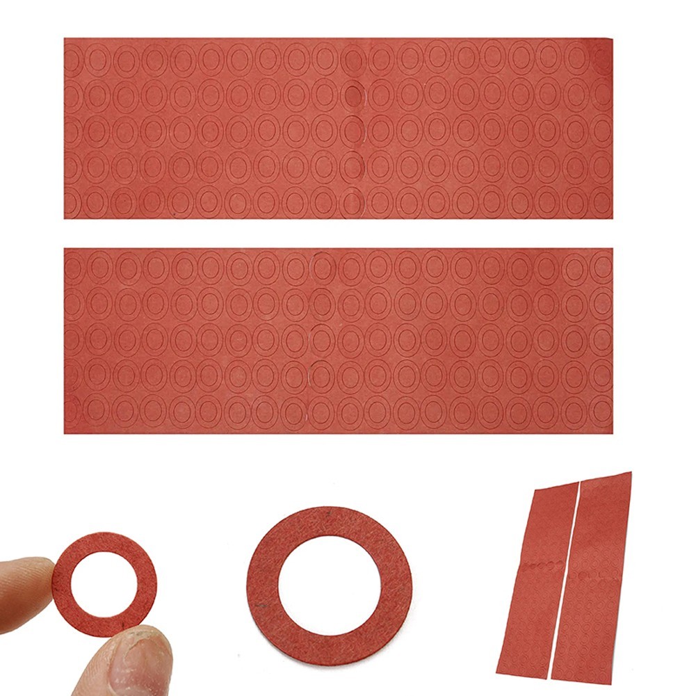 Insulators Paper Hollow Insulating Red 10mm 17mm 2 Sheets 200Pcs