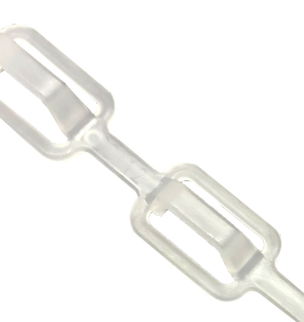 10 Pc 16" Clear Plastic Mutli Hanger Connector Clothes Storage Saver