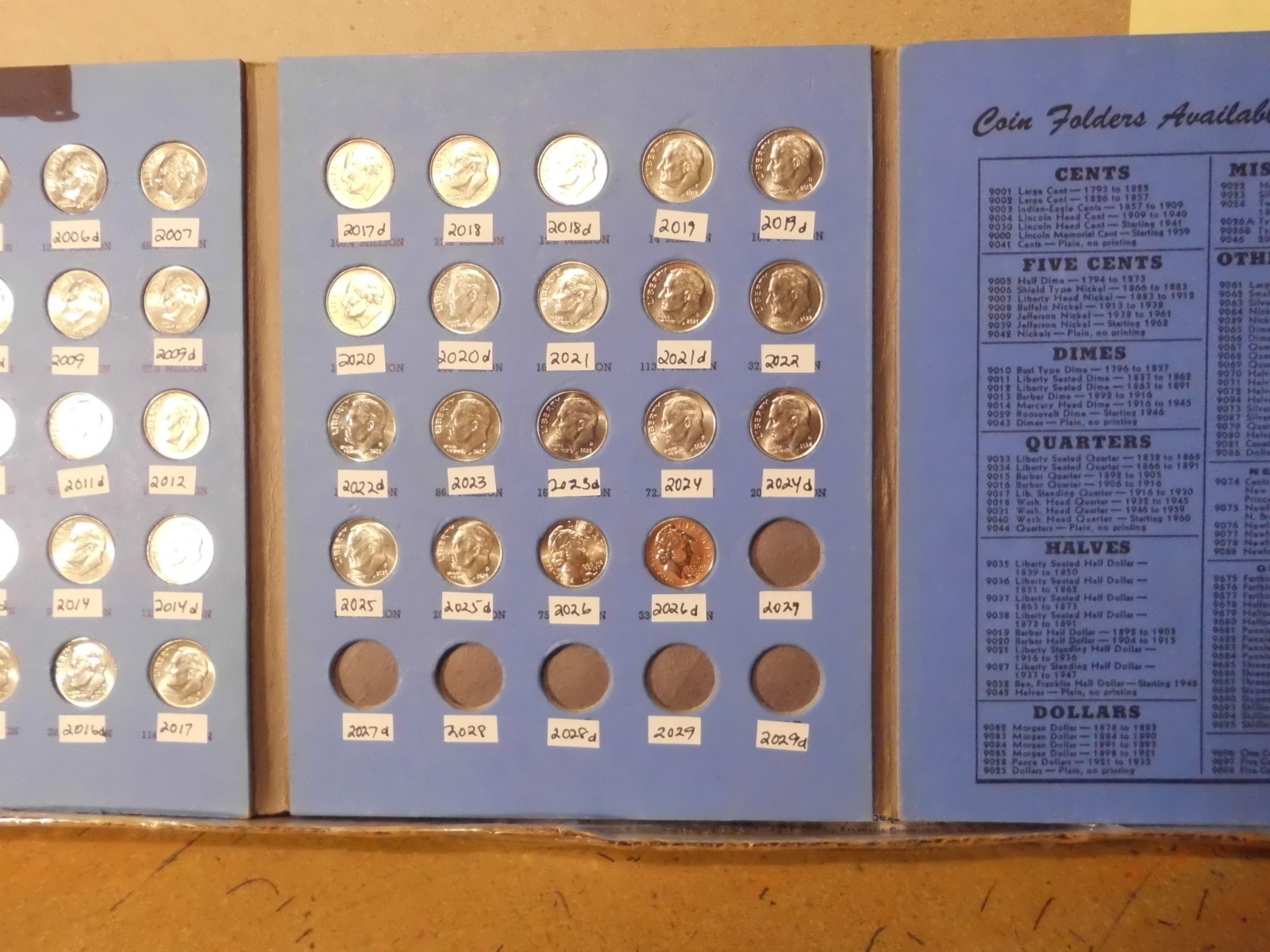 2005 - 2026 P&D ROOSEVELT DIME COLLECTION #BRT417