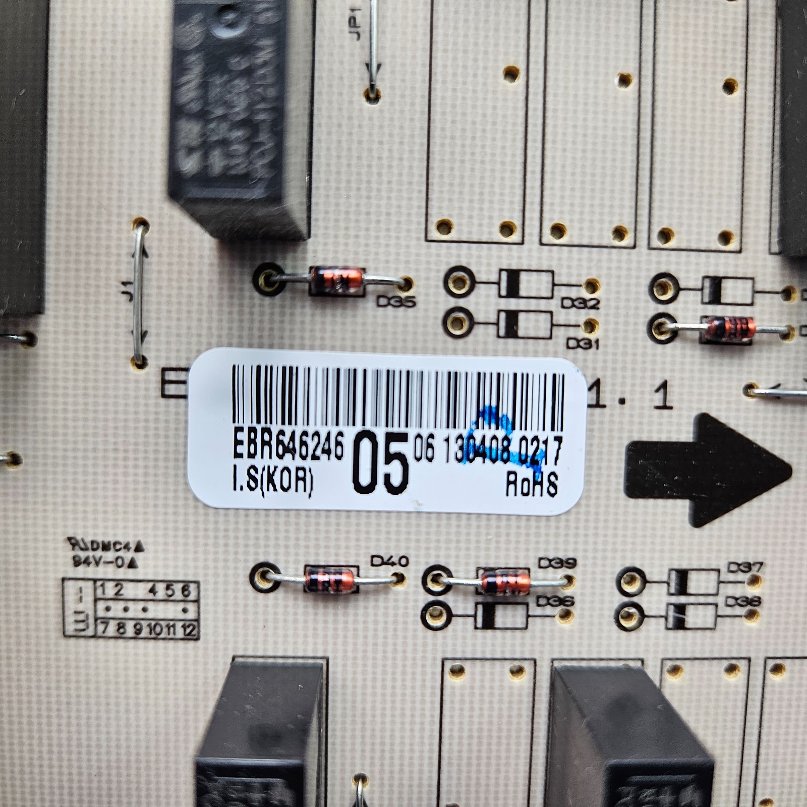 Genuine LG Range Oven Power Control Board # EBR64624605