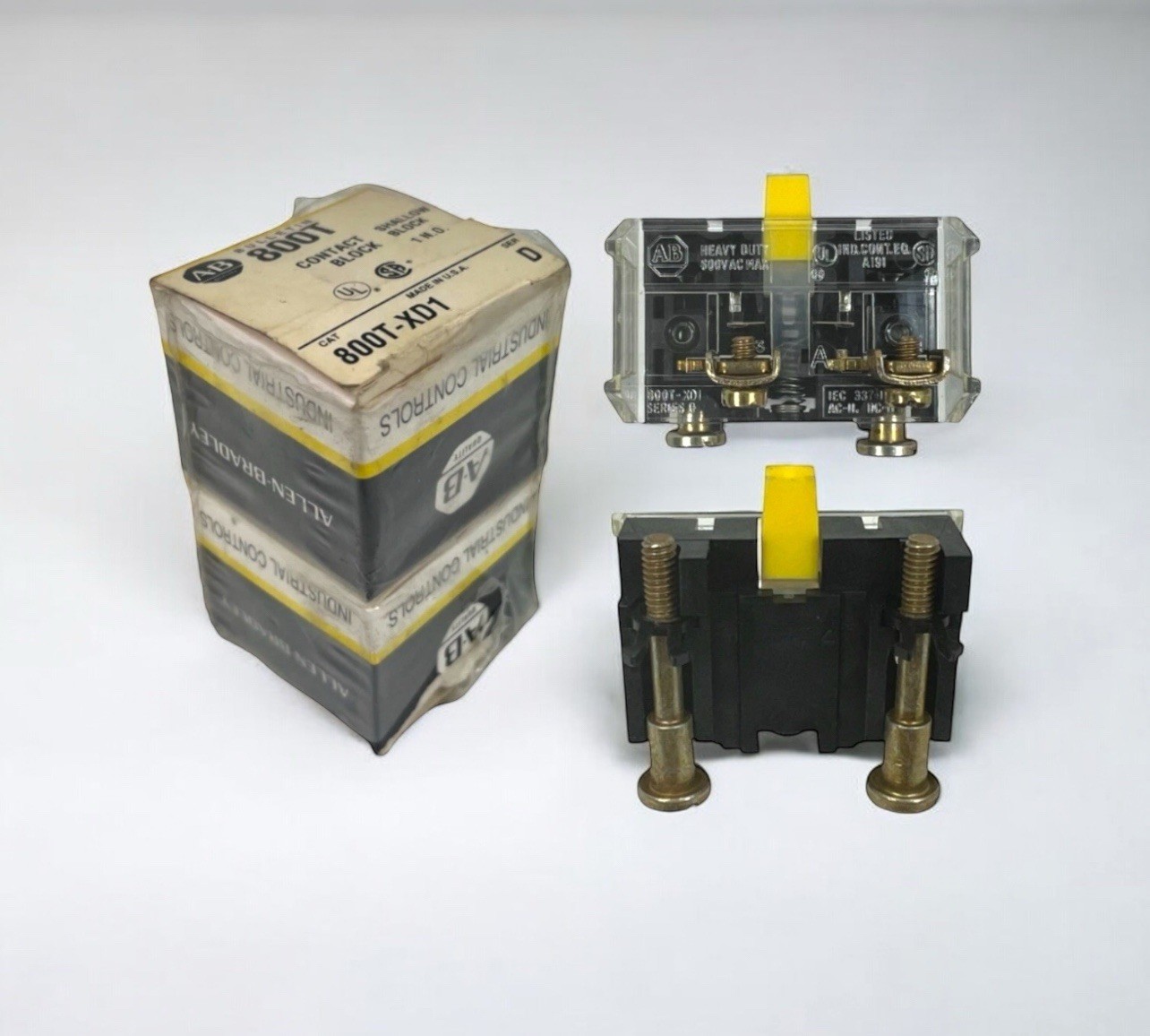 Lot (2) - Allen Bradley 800T-XD1 Contact Block - NIB / NOS