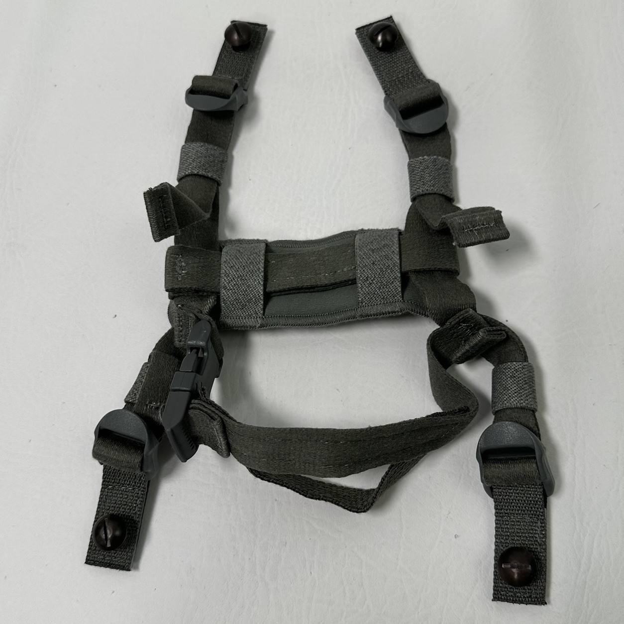 USGI ACH Helmet 4 Point Chin Strap Foliage Green ACU 8470-01-530-0868 w/Screws