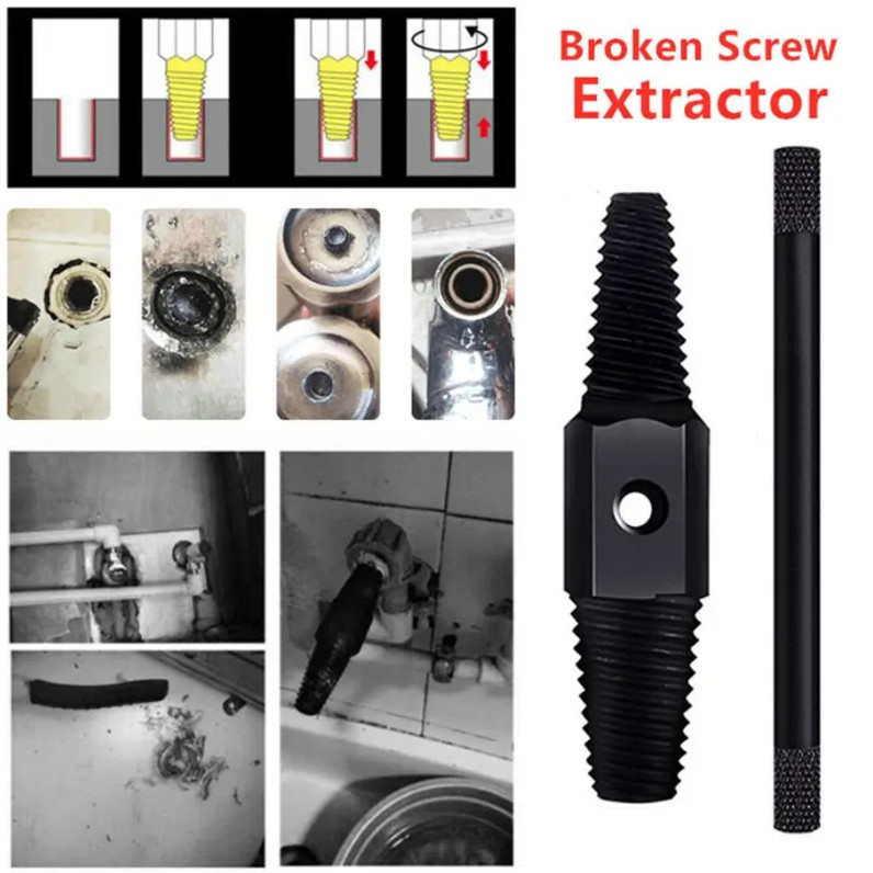 1pc Double Head Wrench Pipe Remover Broken Screw Extractor Tool Set - NEW