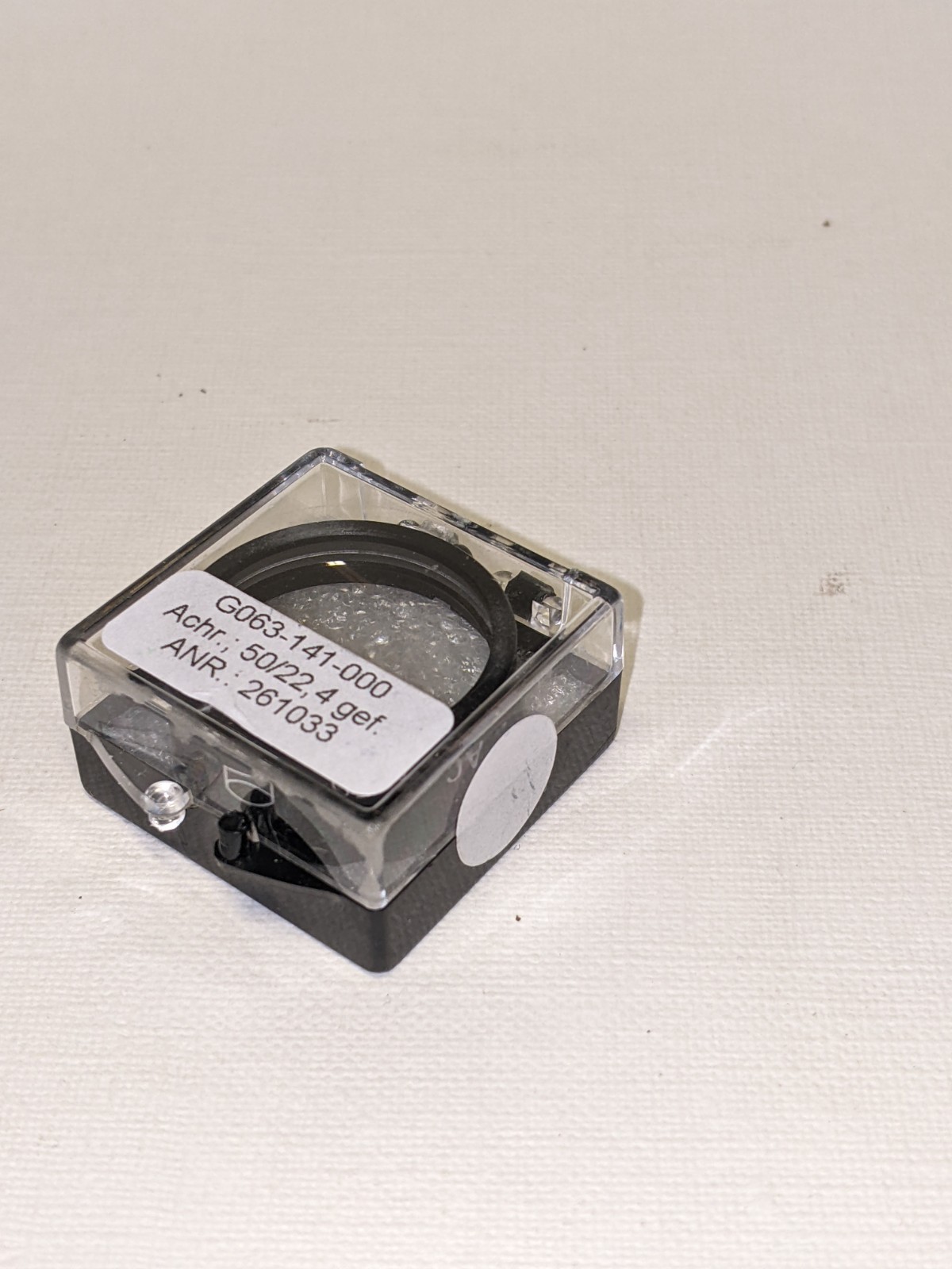NEW Mounted Achromatic Lens VIS 50mm  ARB2; D=22.4; F=50;  G063141000 LINOS Achr