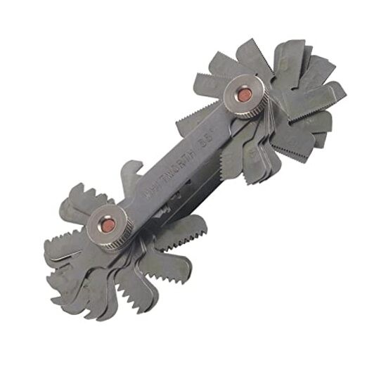 52 Pcs Stainless Steel Thread Gauges, Thread Pitch Gauge, 60 Degree