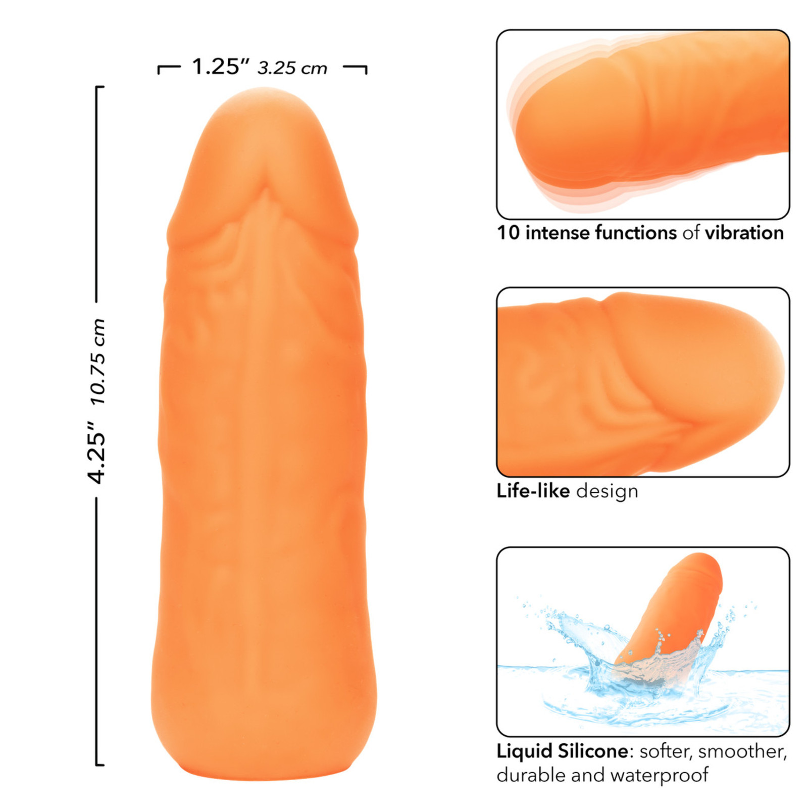 Silicone Mini Vibrating Dildo Petite Vibrator Discreet Stimulator Rechargeable