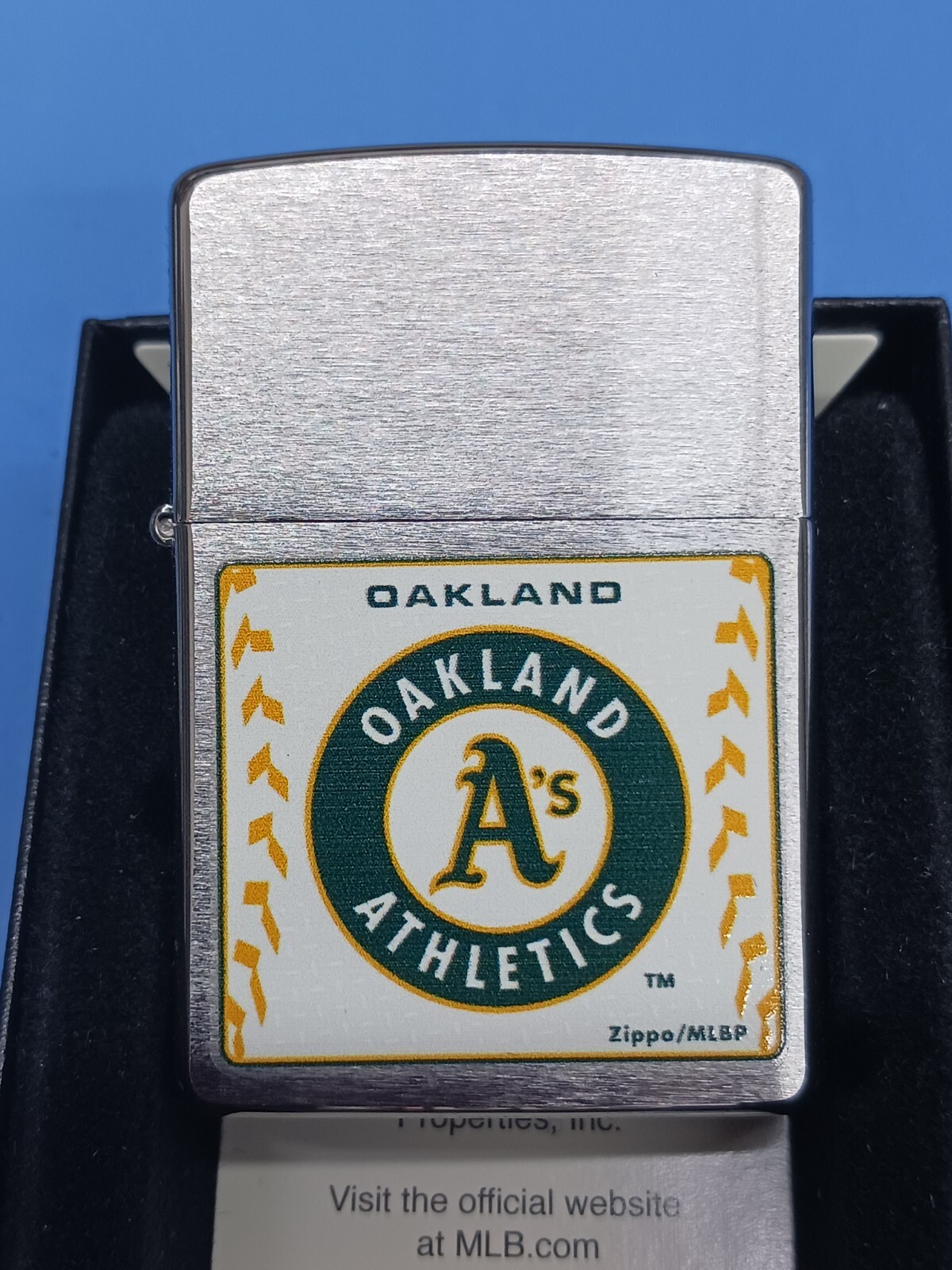 Zippo MLB Oakland Athletics Brushed Chrome 24599