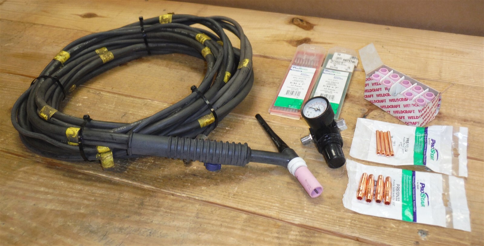 Conley & Kleppen 200 Amp Welding Cord 25ft For TIG Gun + EXTRAS Good Used *NDR8