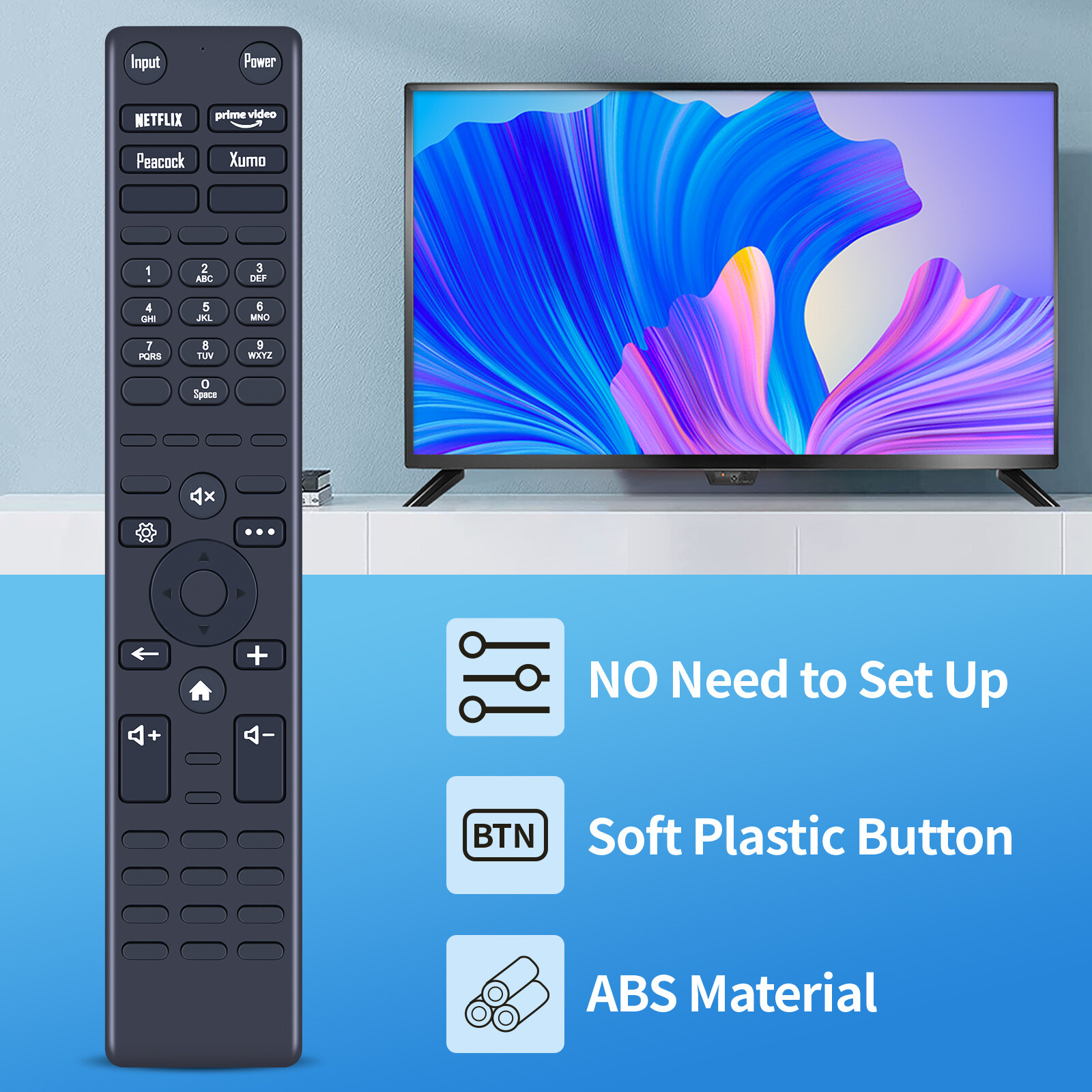 Remote Control For Element Xumo Smart TV E500AC43C E500AC50C E500AC55C E500AC65C