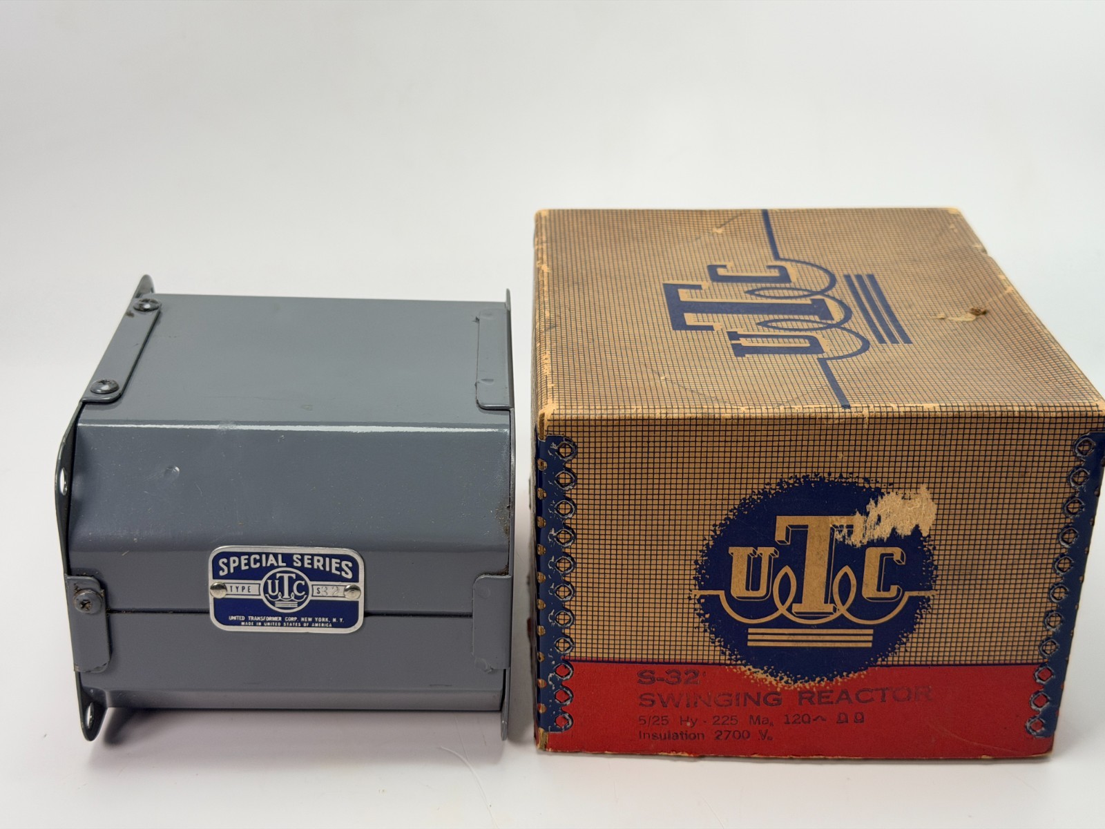 UTC S-32 Special Series Vintage Swinging Reactor Insulation 2700 v Tube Audio