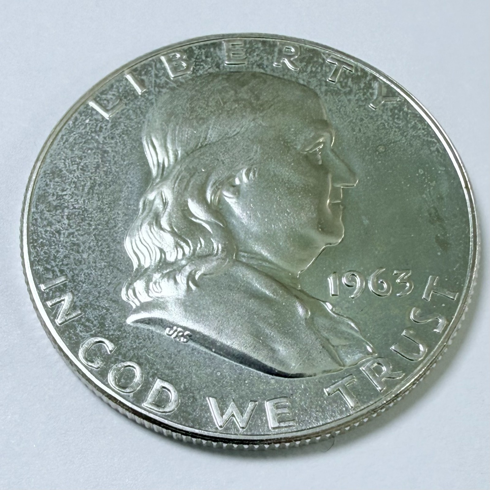 1963 Franklin Half Dollar Silver Proof 90% Silver Mint State Condition #10641