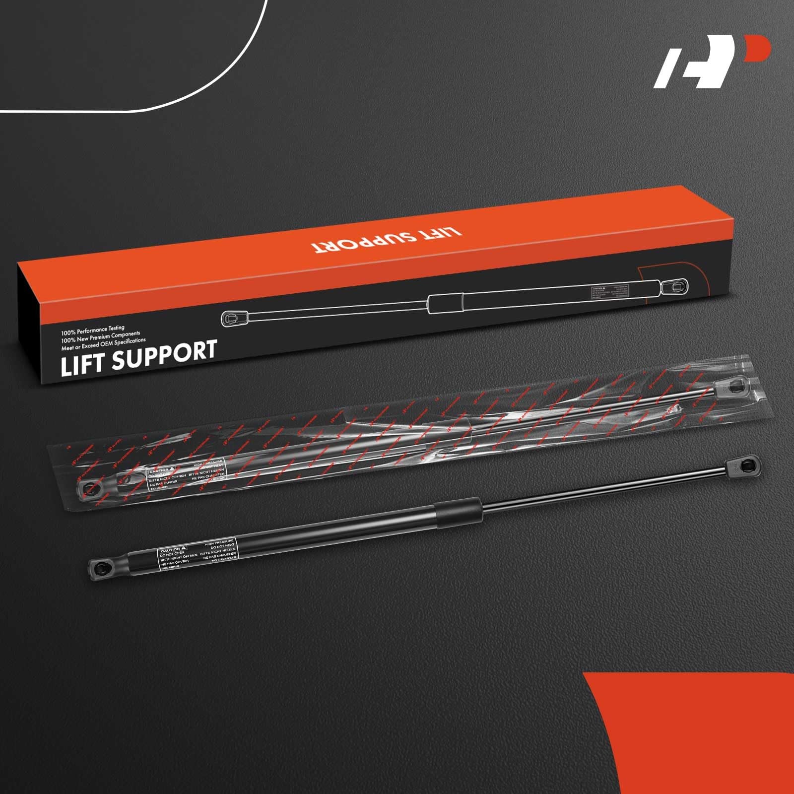 Rear Tailgate Lift Supports Shock Struts Compatible with Mini Models - Black