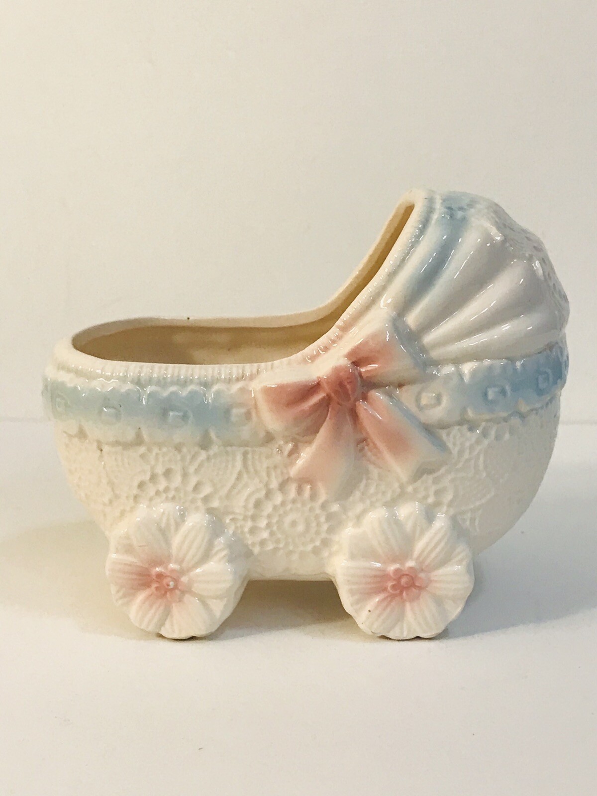 Vintage Baby Nursery Cute Carriage Planter