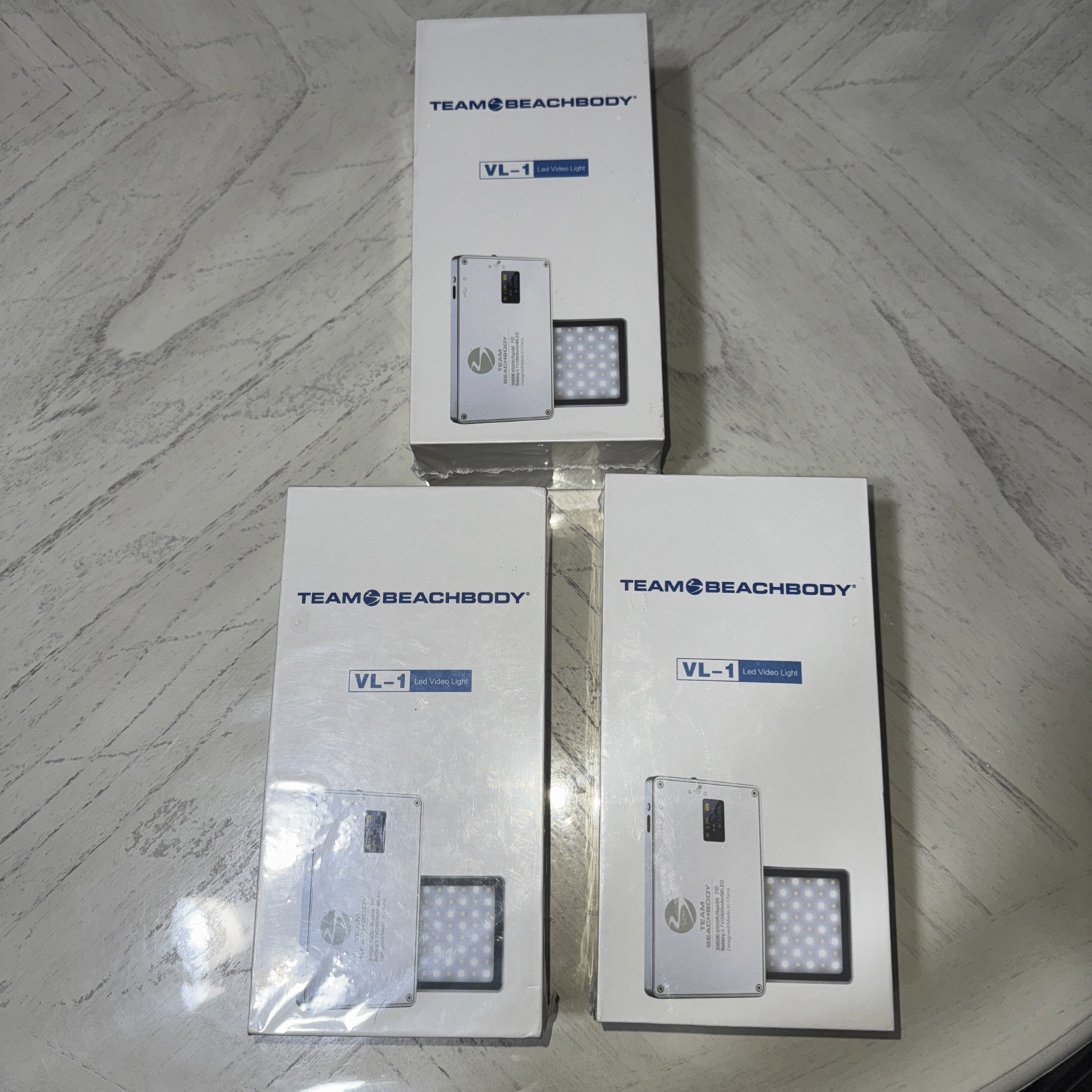 3 Team Beachbody VL-1 Led Video Light brand new sealed