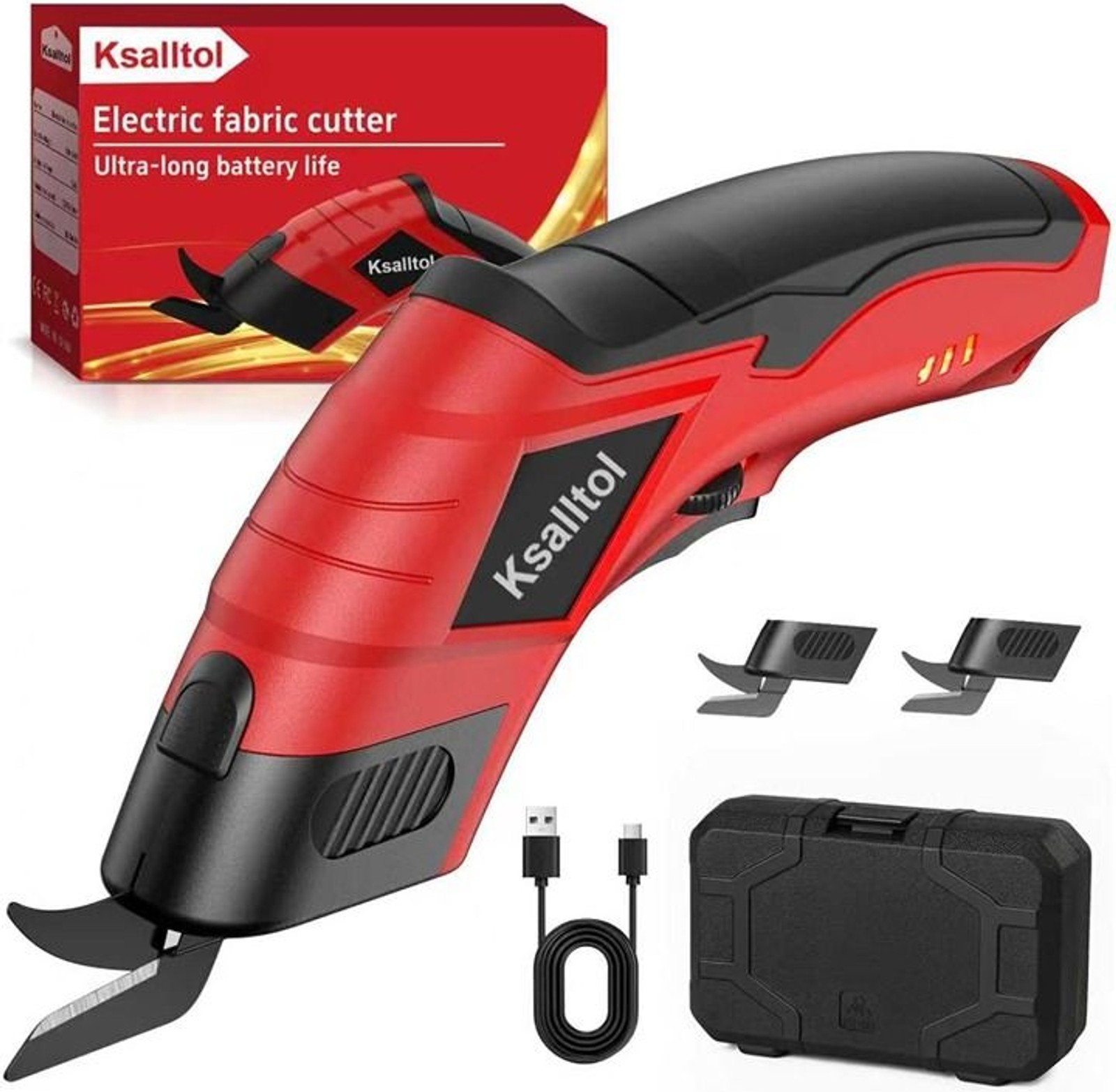 Electric Scissors for Cardboard Cutting, 3000mAh cell 12000RPM High-Power