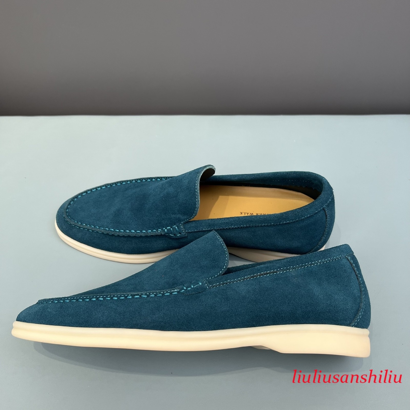 Italian Style Real Suede Leather Mens Slip on Loafer Flats Casual Walk Shoes New
