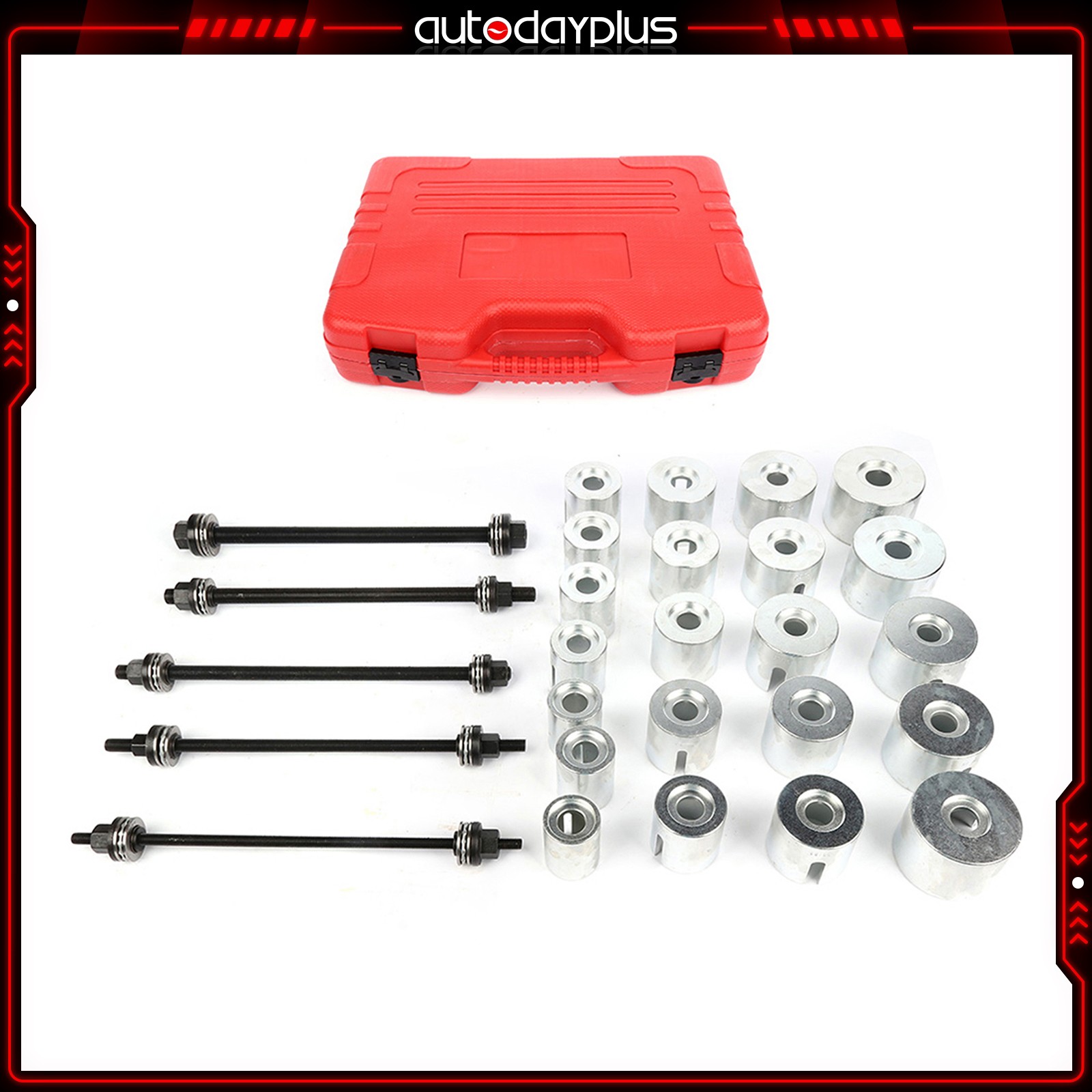 27pc Universal Press and Pull Sleeve Kit Bush Bearing Removal Insertion Tool Kit