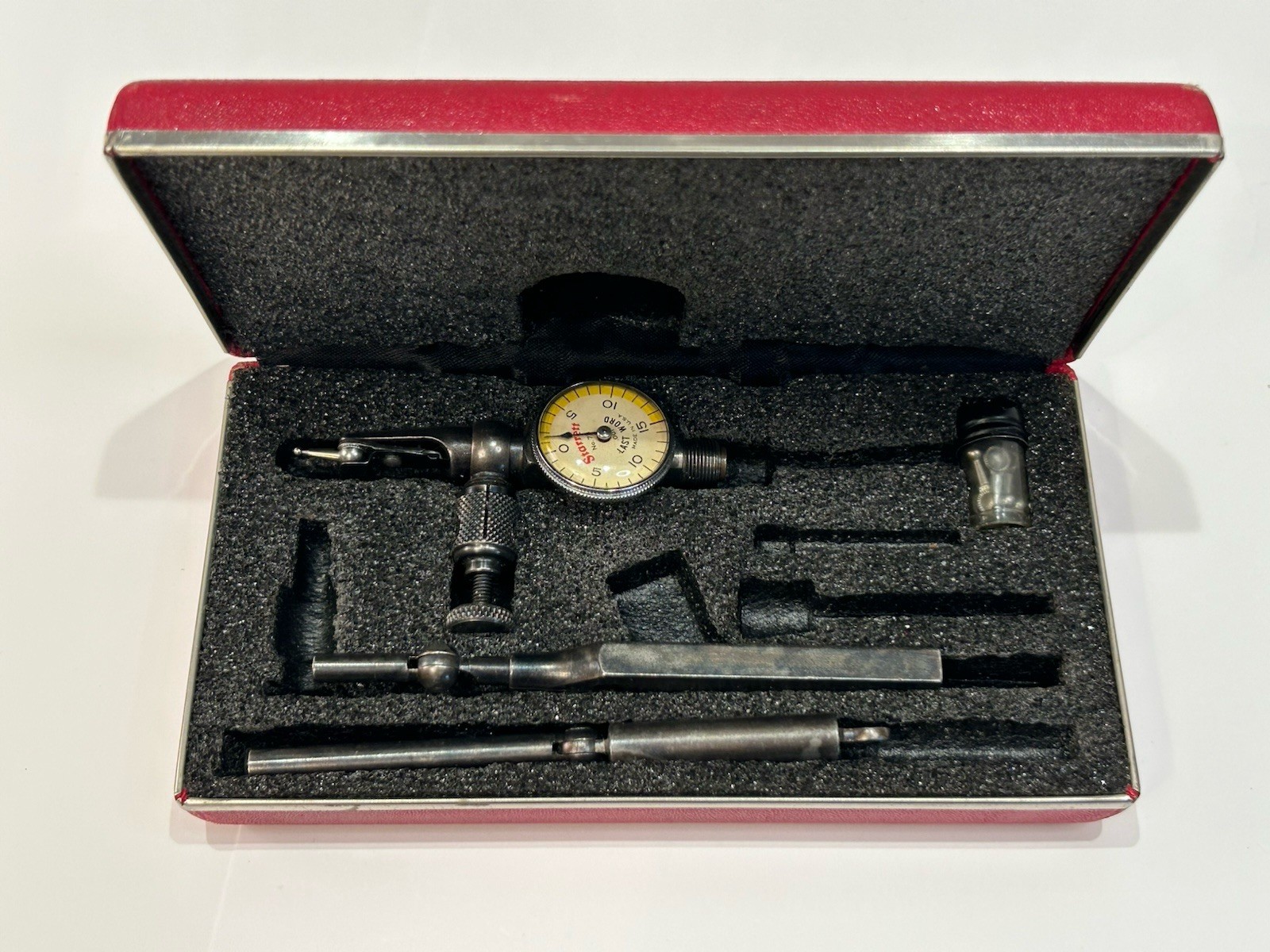 Starrett Last Word Dial Test Indicator No. 711 w/Case & Attachments - .001”