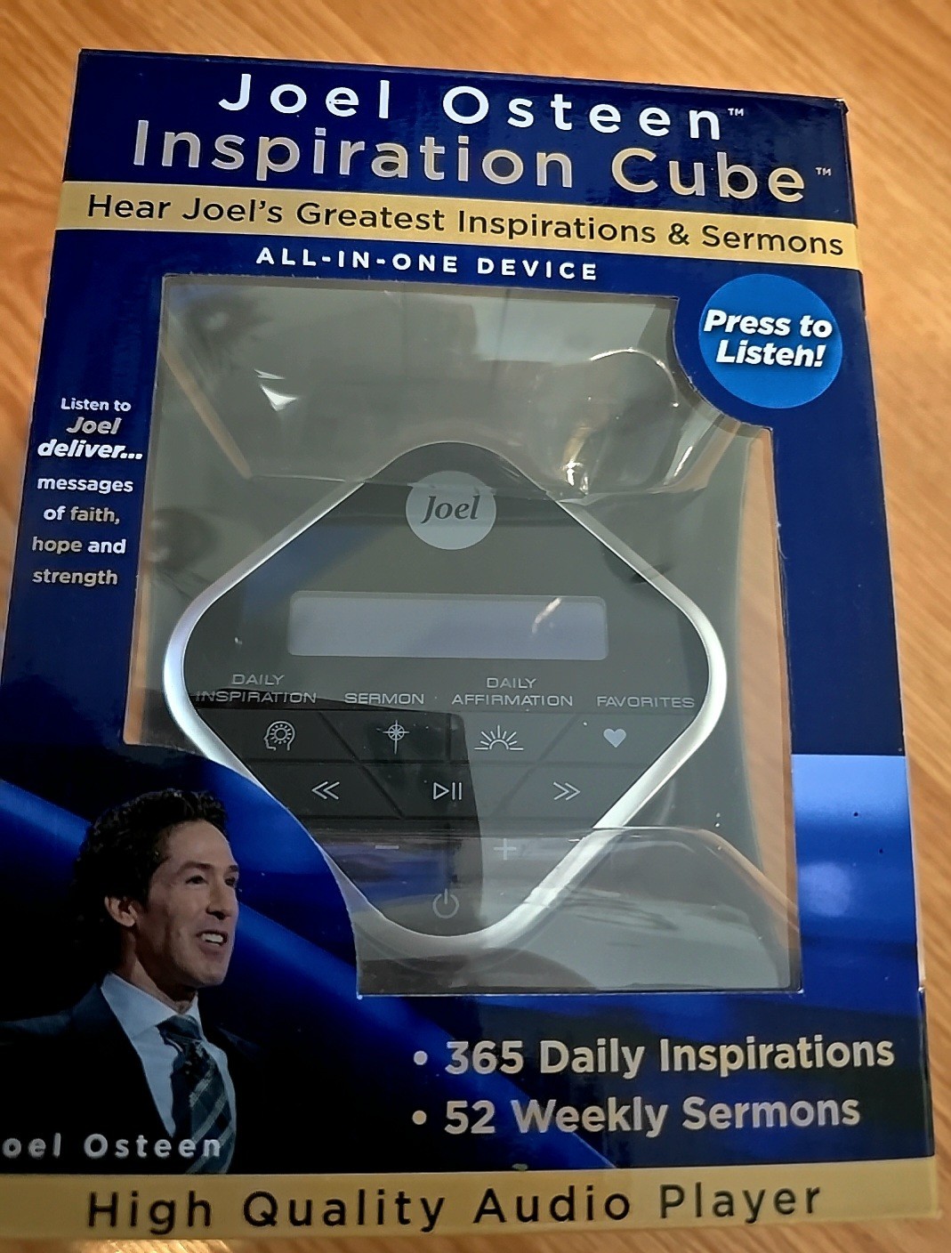 Joel Osteen Joel Osteen Inspiration Audio Cube With Sermons Affirmations Prayer
