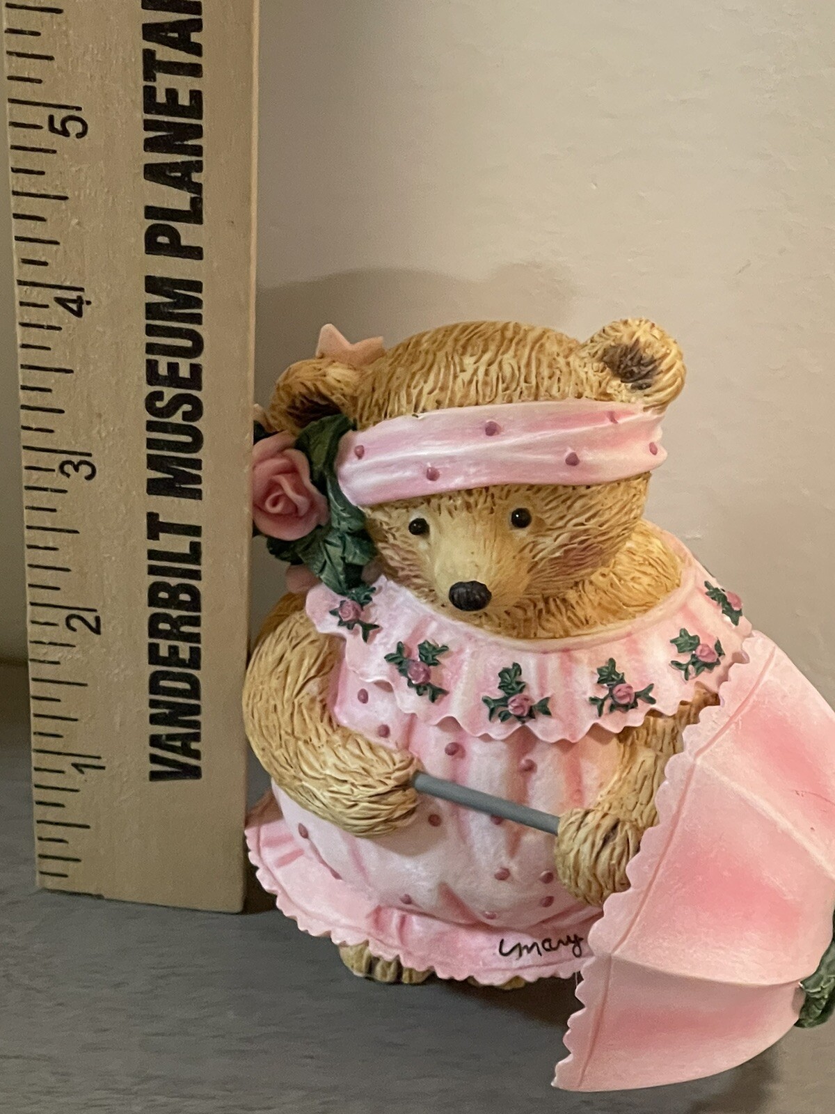 Cheerful Mary Teddy Bear Pink Rose Umbrella