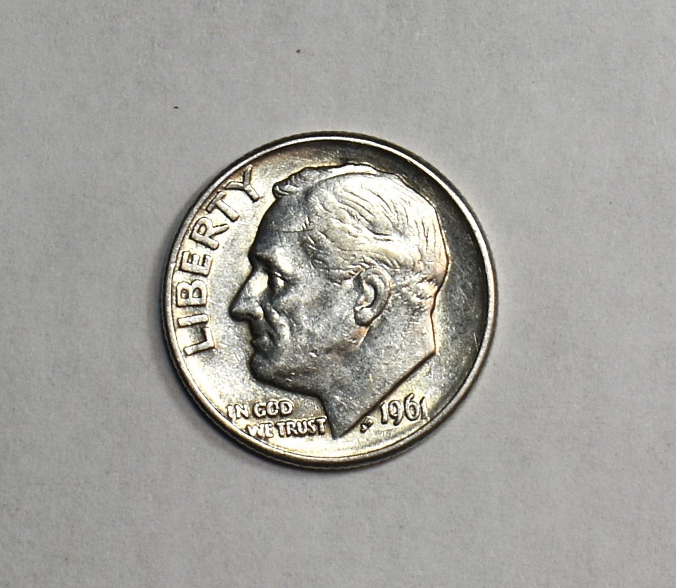 1964 D Silver Dime Multi Error Doubling Die Cracks Mint Fatigue Touching Letters