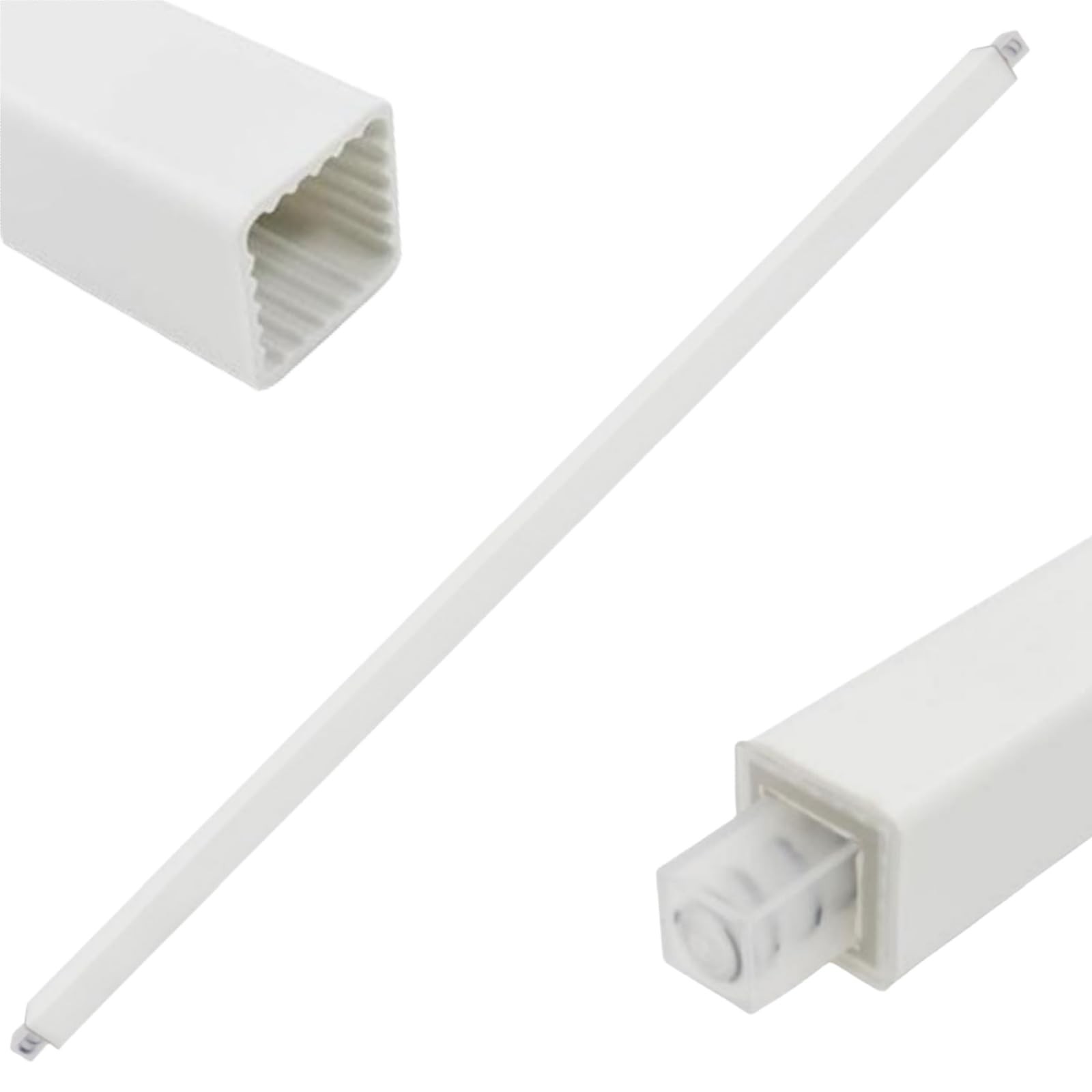 IWIWE 24 Inch Towel Bar Replacement Rod for Ceramic Holder - 24 inch, White