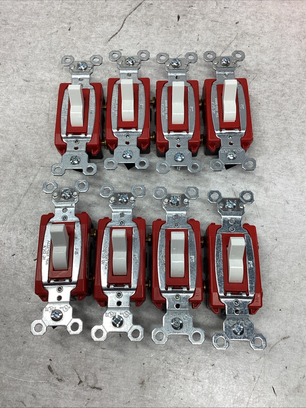 Box of 8 Legrand CS20AC1-W Single Pole Switch