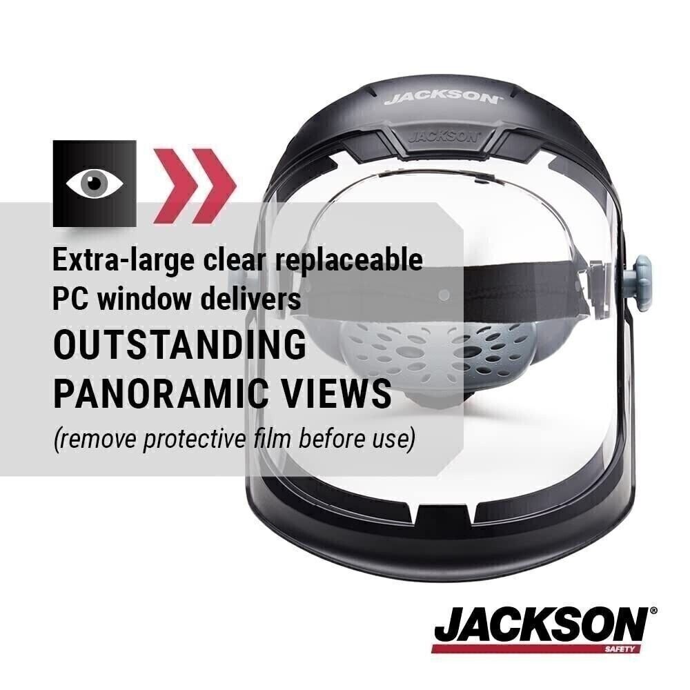 MAXVIEW™ Series Premium Face Shields with Headgear, Uncoated/Clear, 9 in H x 13