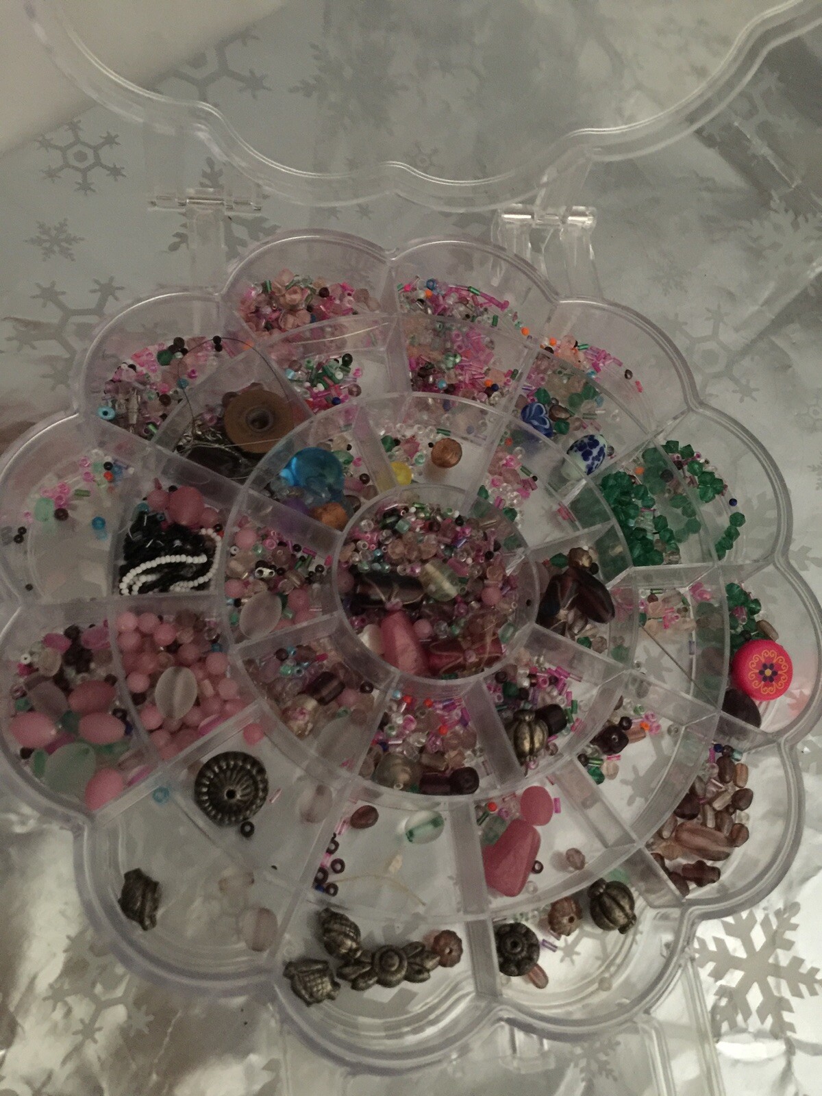 ❤️Jewelry Beads Crafting Multisize Carry Case With Handle Unfinished Project