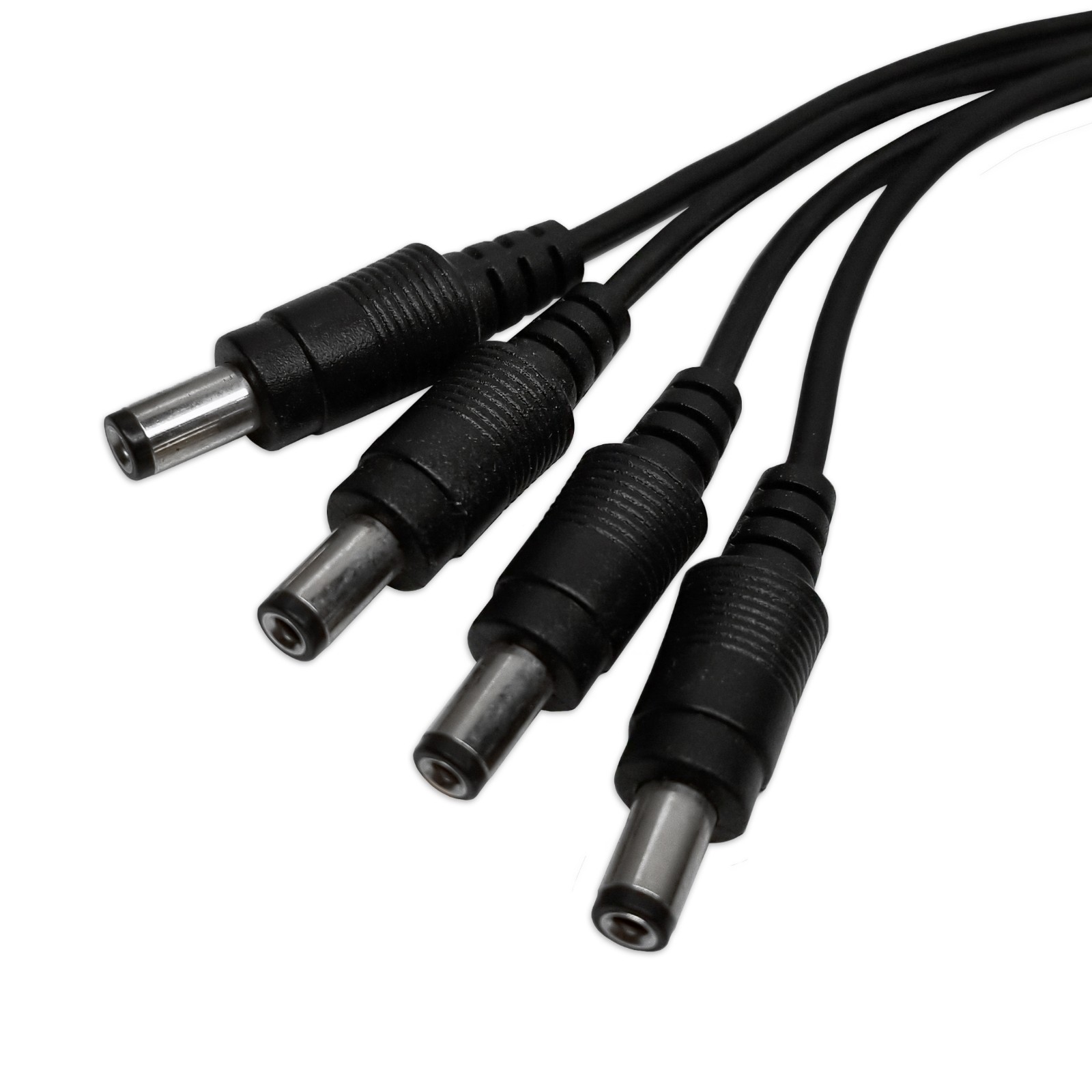 3 Pack - 4 Way Channel DC Power Splitter Adapter Cable for CCTV Security Camera