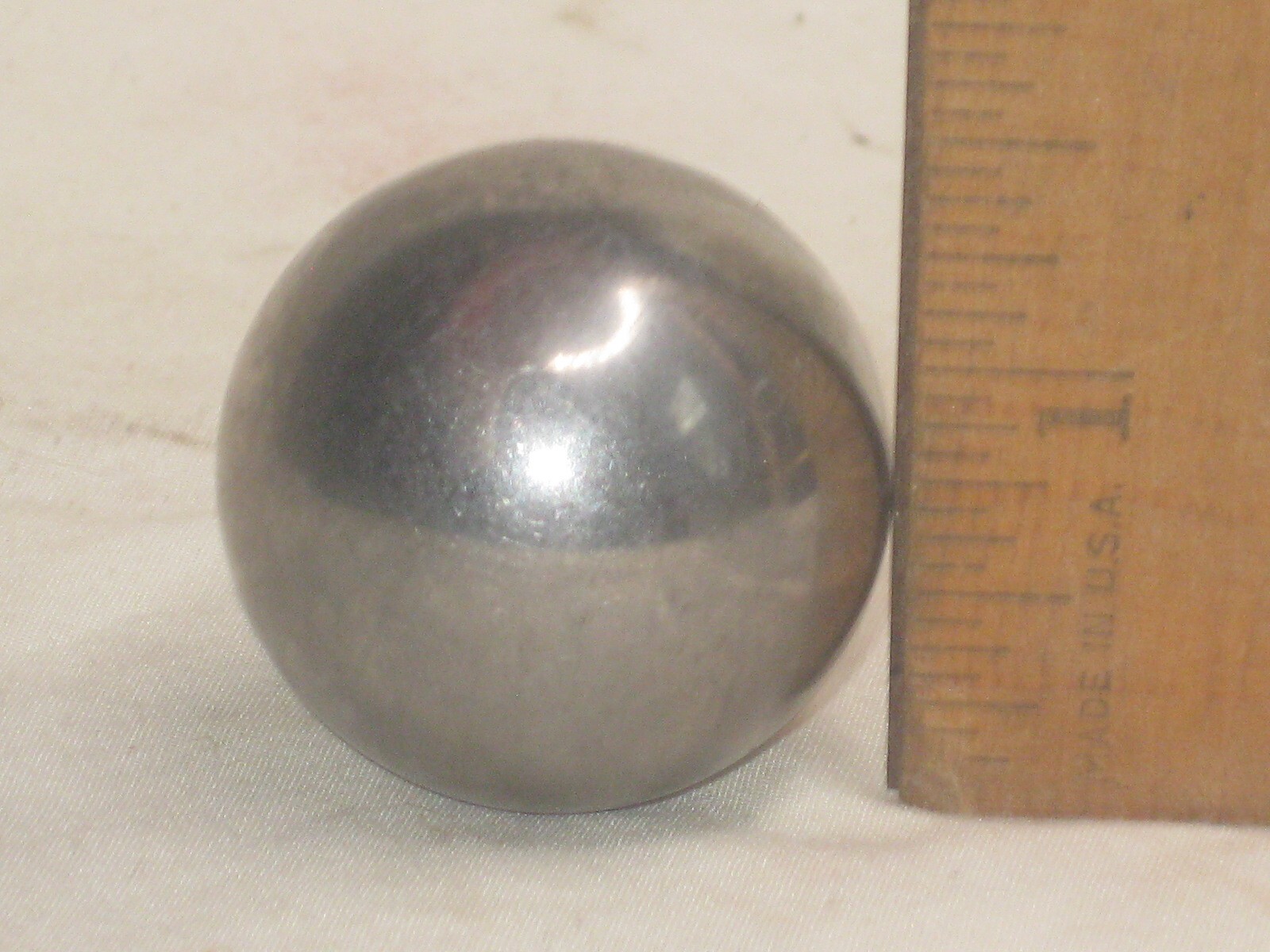 solid metal ball orb sphere 1.5" diameter globe marble bearing