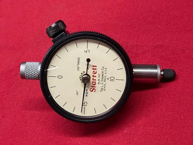 Starrett 81-242JNS Dial Indicator, 0-.050" Range, 0-20 Continuous Dial IN STOCK