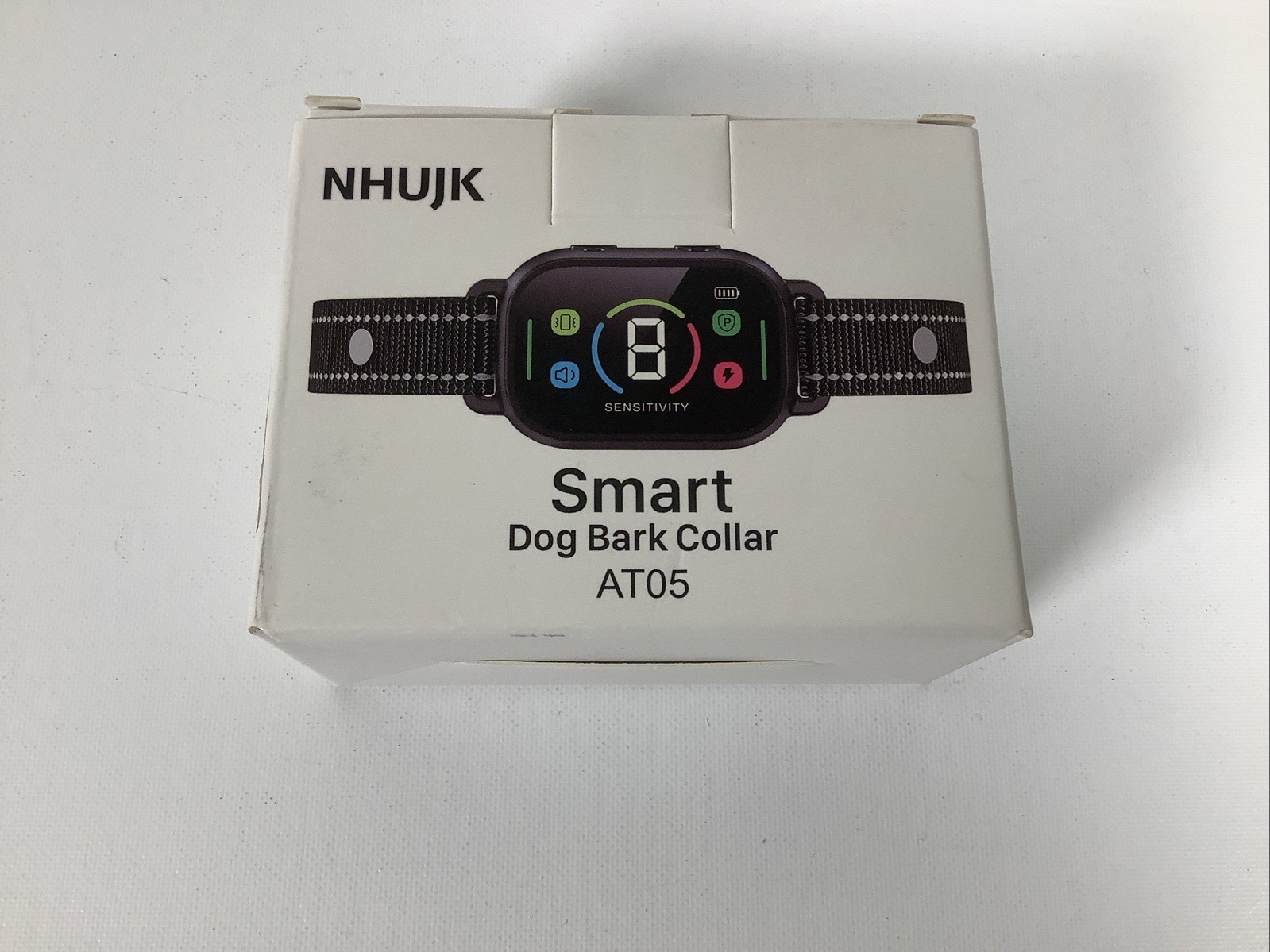 NHUJK Smart Dog Bark Collar AT05 for All Dogs Rechargable Adjustable New in Box