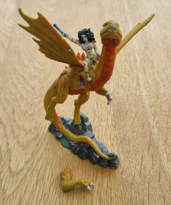 GRENADIER BRASS DRAGON 2 (9604): Dragon Lords series metal, 1988 OOP, AD&D