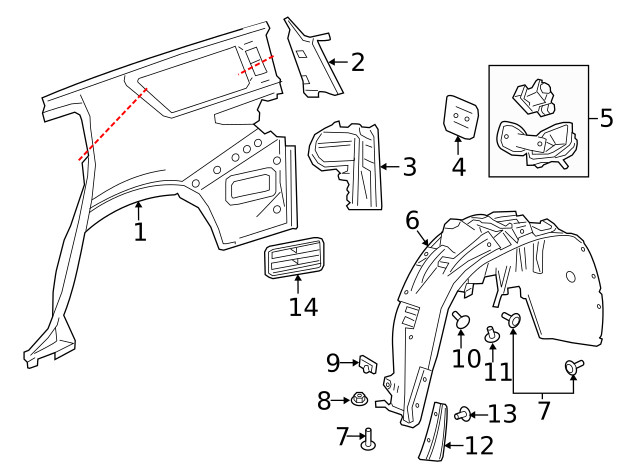 Genuine GM Upper Panel 84513117