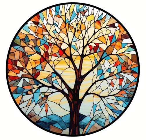 Suncatcher Tree of Life Yoga Lotus Flower Rooster Ranch Wild Horses Choose Gift